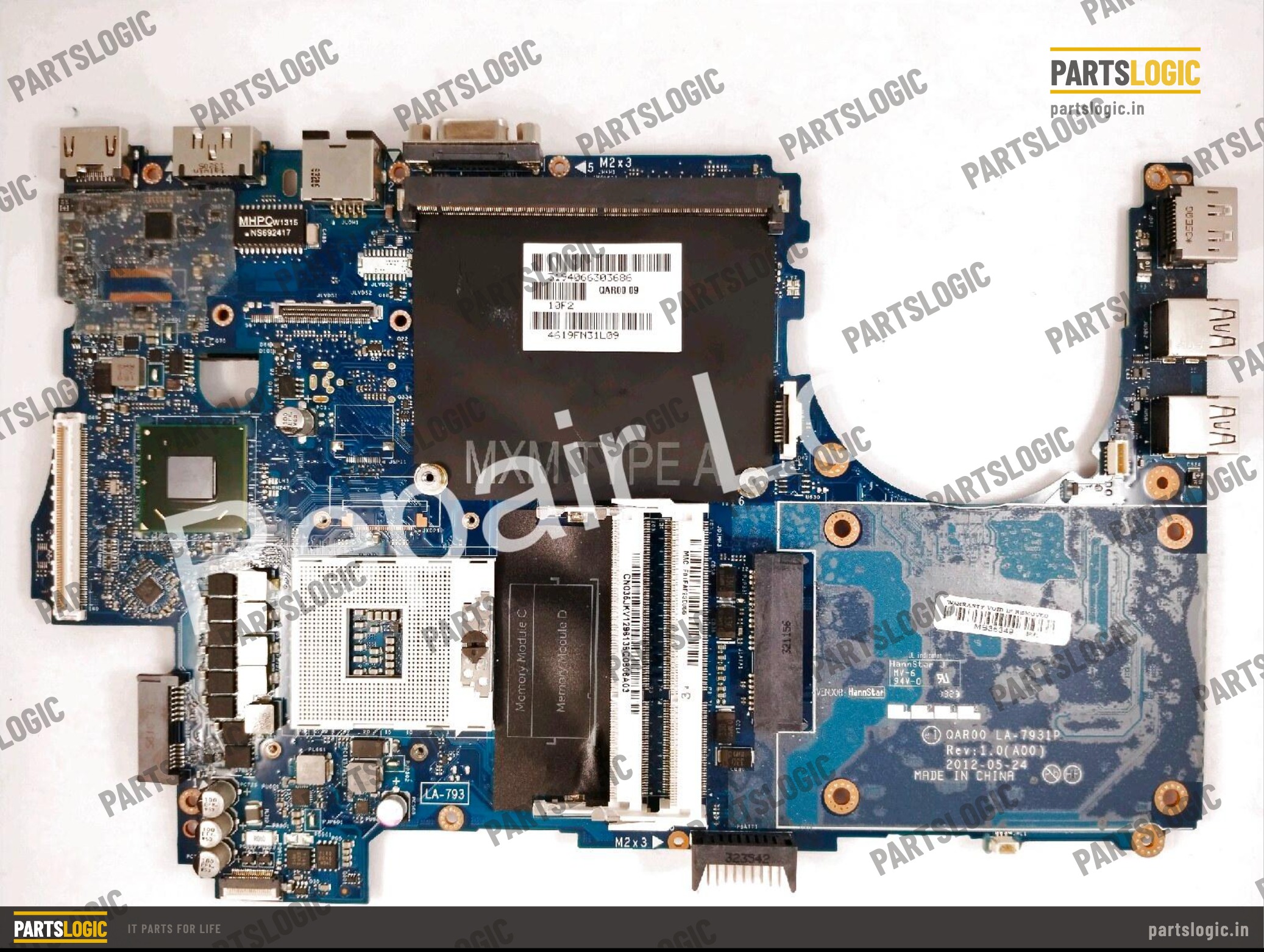 Dell Precision M4700 Laptop Motherboard — Discrete Graphics
