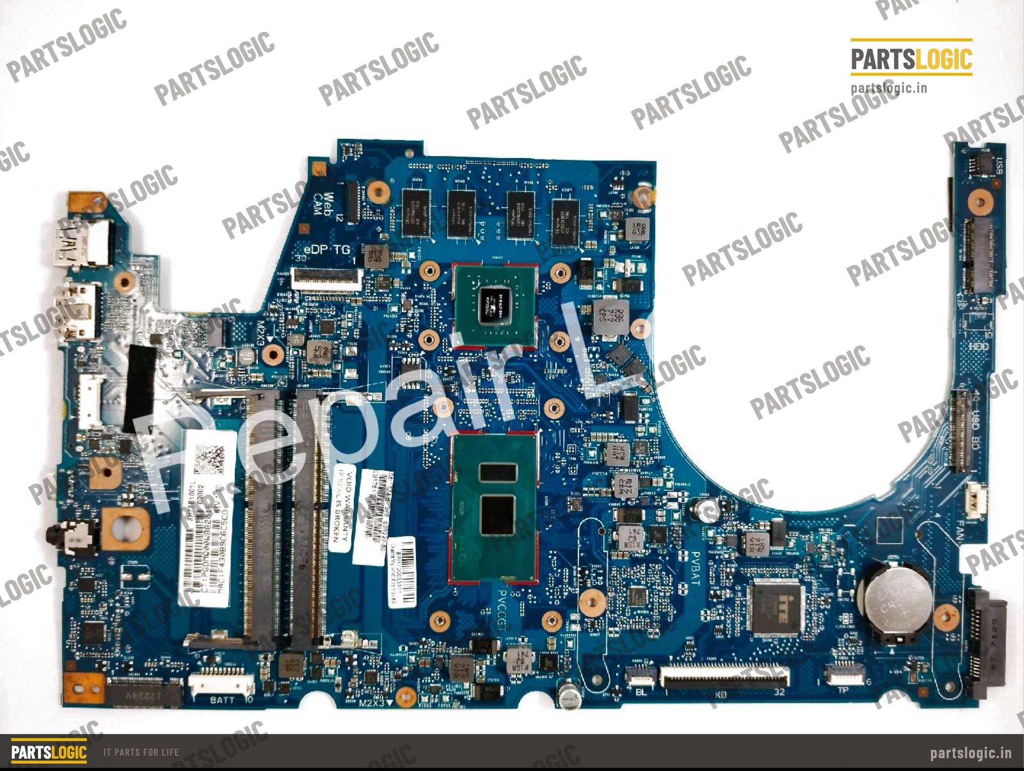 HP Envy 17-U Laptop Motherboard — i7-7500U