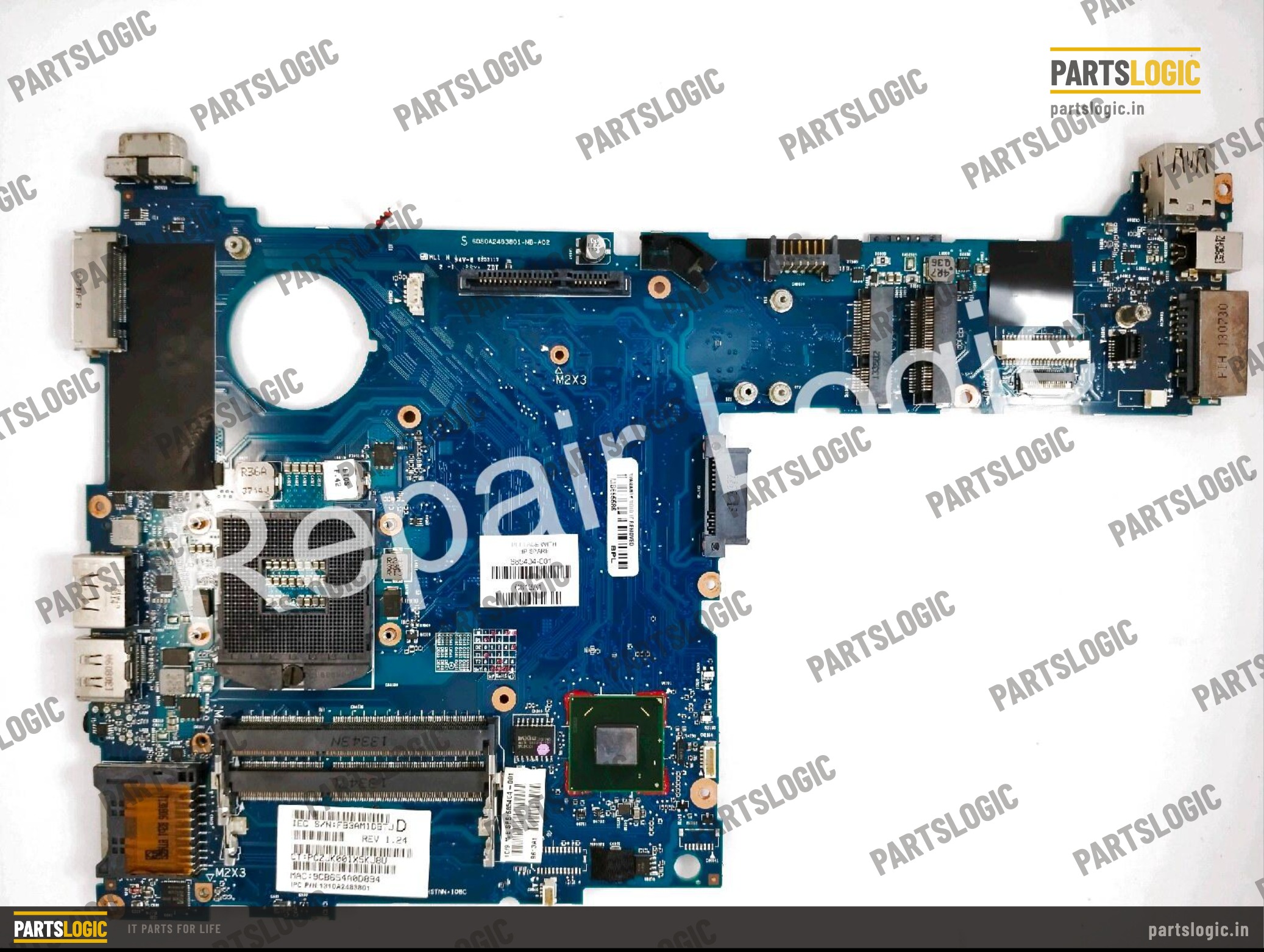 HP EliteBook 2570 Laptop Motherboard — Integrated Graphics
