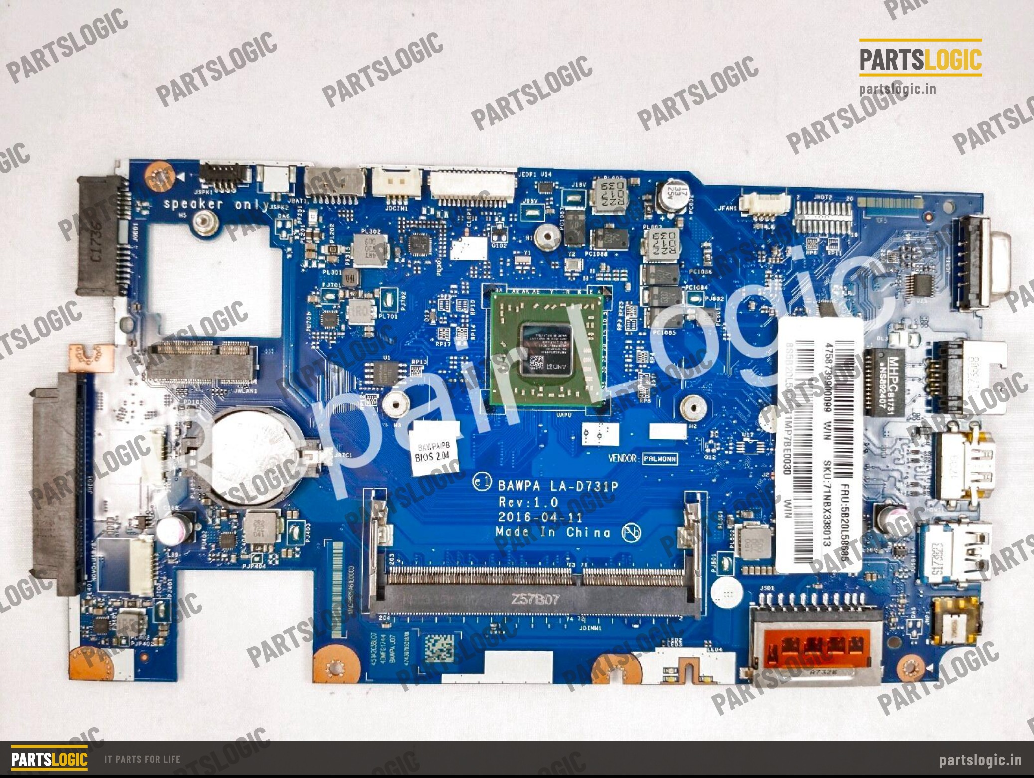 LENOVO E41-15 LA-D731P AMD CPU