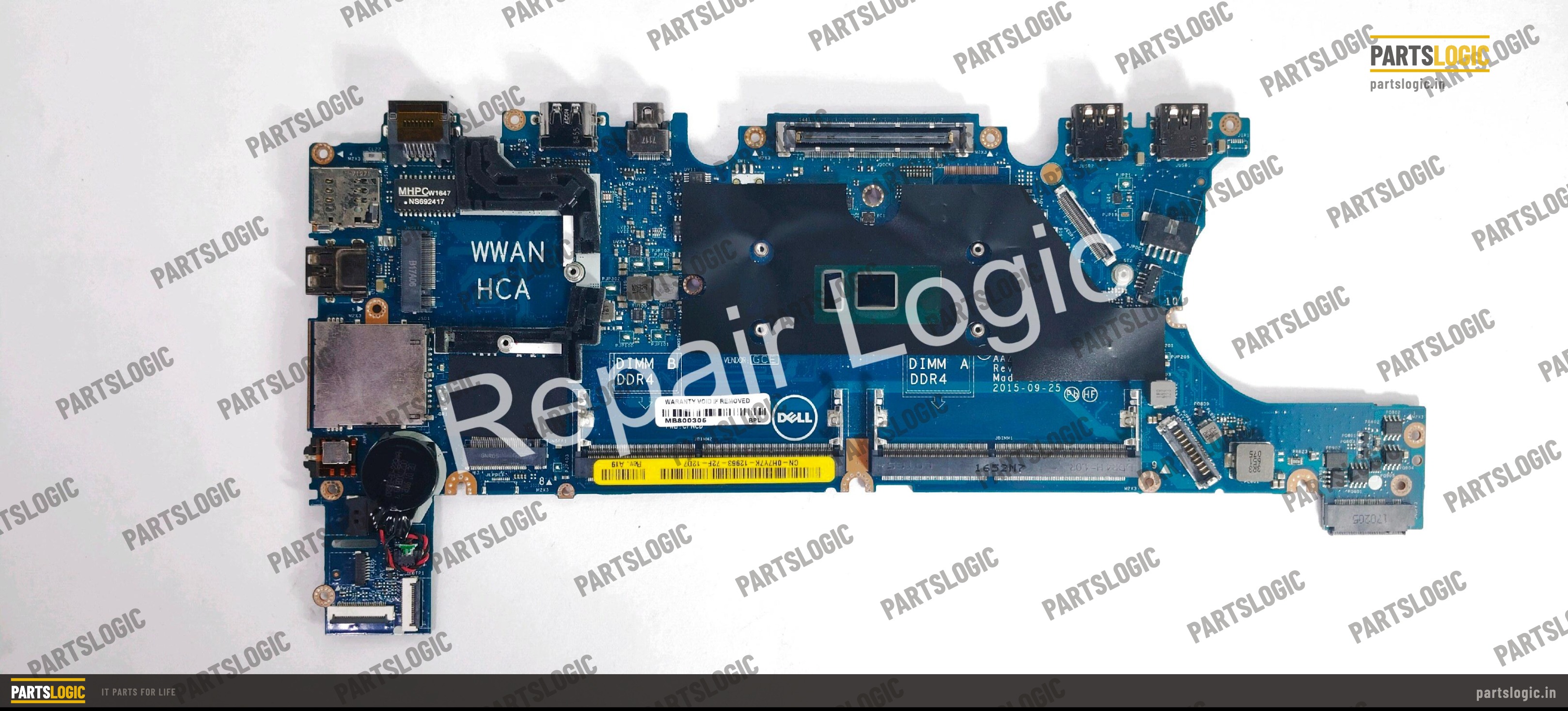 Dell Latitude E-Series 7270 Laptop Motherboard — i5-6300U, Integrated Graphics