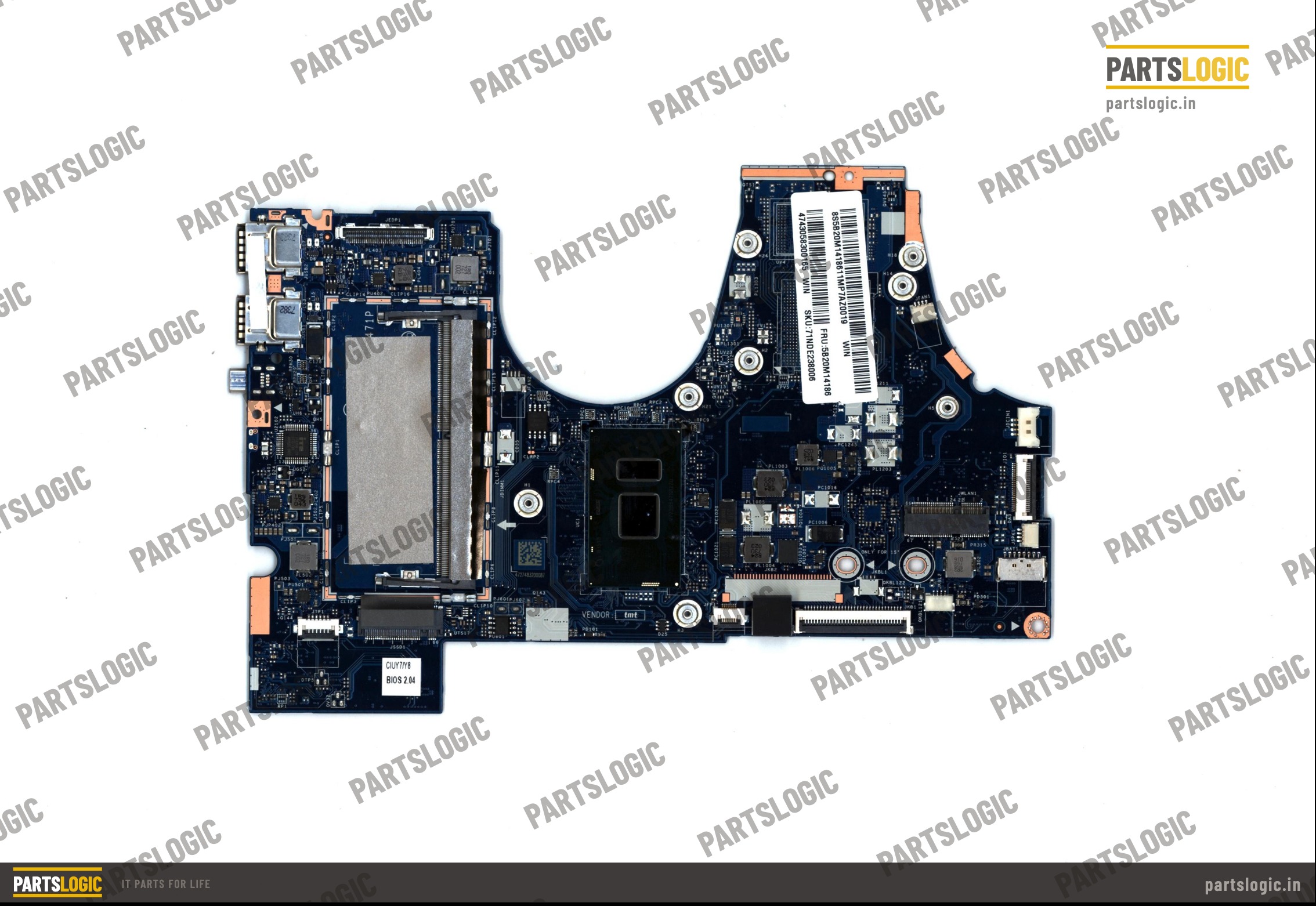 Lenovo Yoga 710-14 Laptop Motherboard — i5-7200U, Integrated Graphics