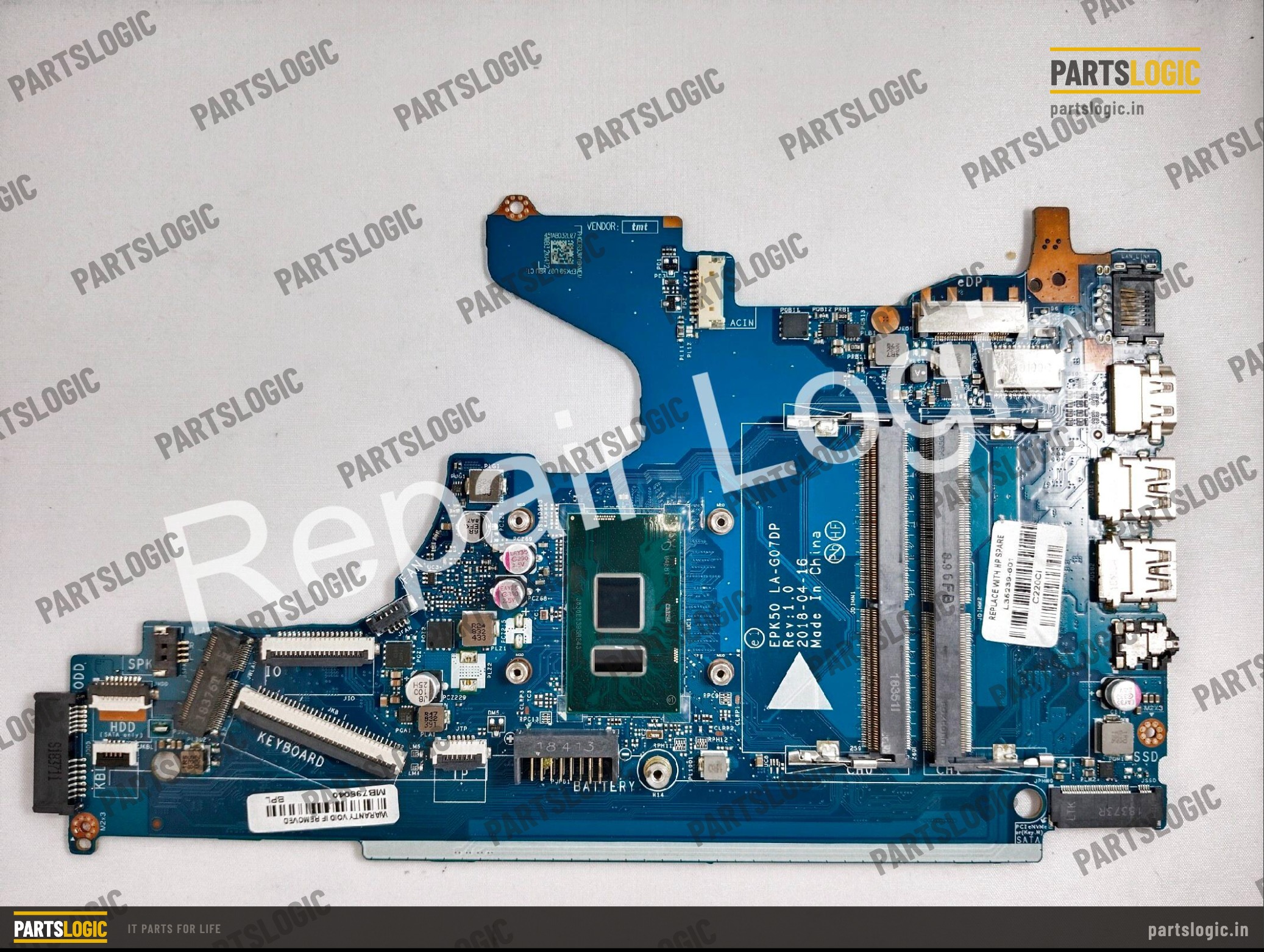 HP 15-DA / 15-EP LA-G07DP i3-7100U UMA DDR4