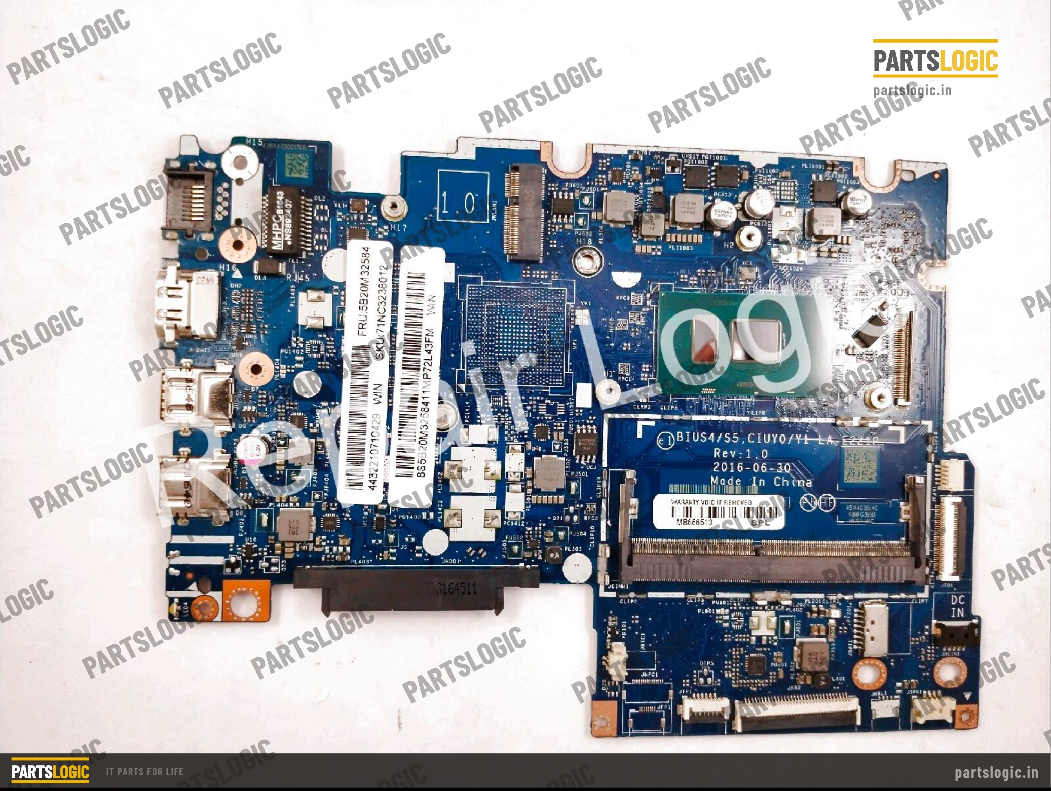 Lenovo IdeaPad 310s Laptop Motherboard — i5-7200U, Integrated Graphics