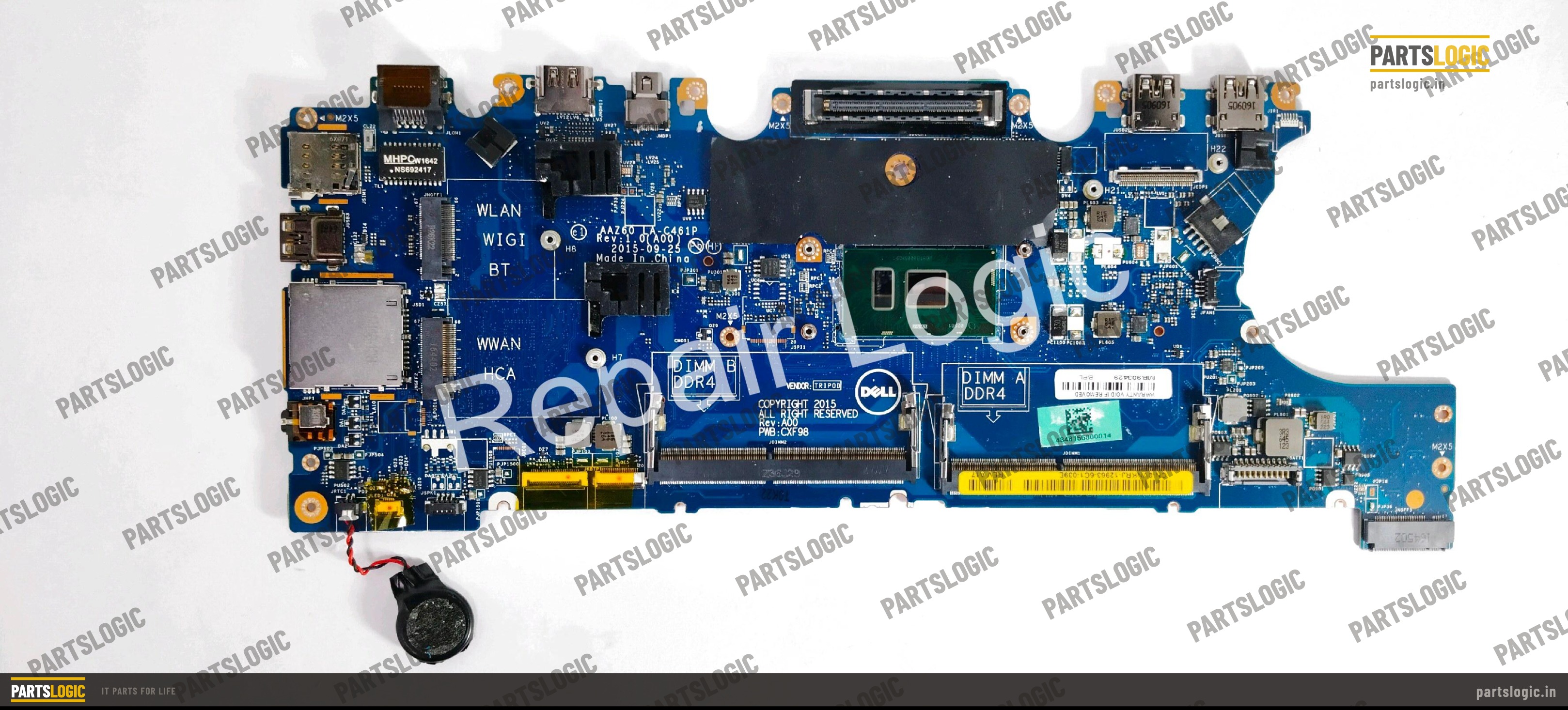 Dell Latitude E-Series 7470 Laptop Motherboard — i7-6600U, Integrated Graphics