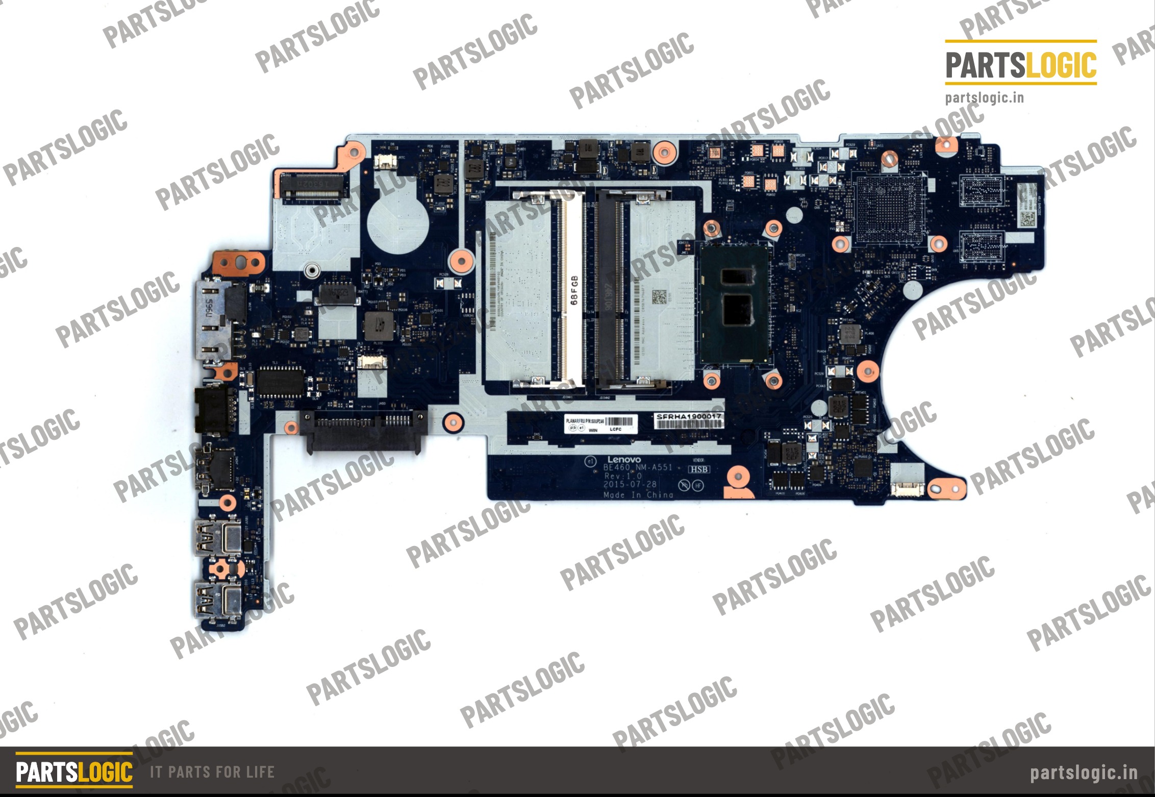 Lenovo ThinkPad E460 Laptop Motherboard — i3-6100U, Integrated Graphics