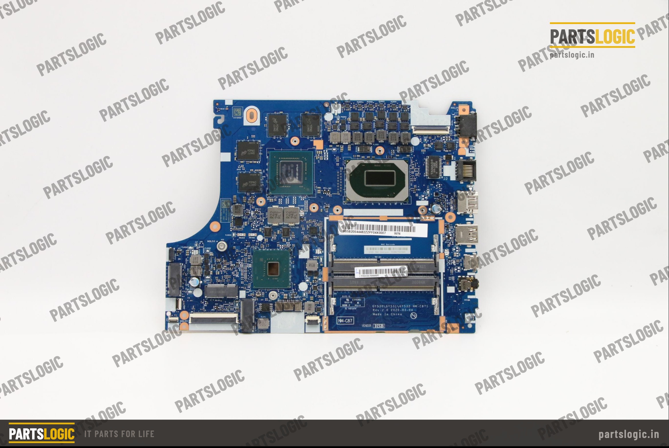 Lenovo IdeaPad Gaming Laptop Motherboard — i5-10300H, Discrete 4GB