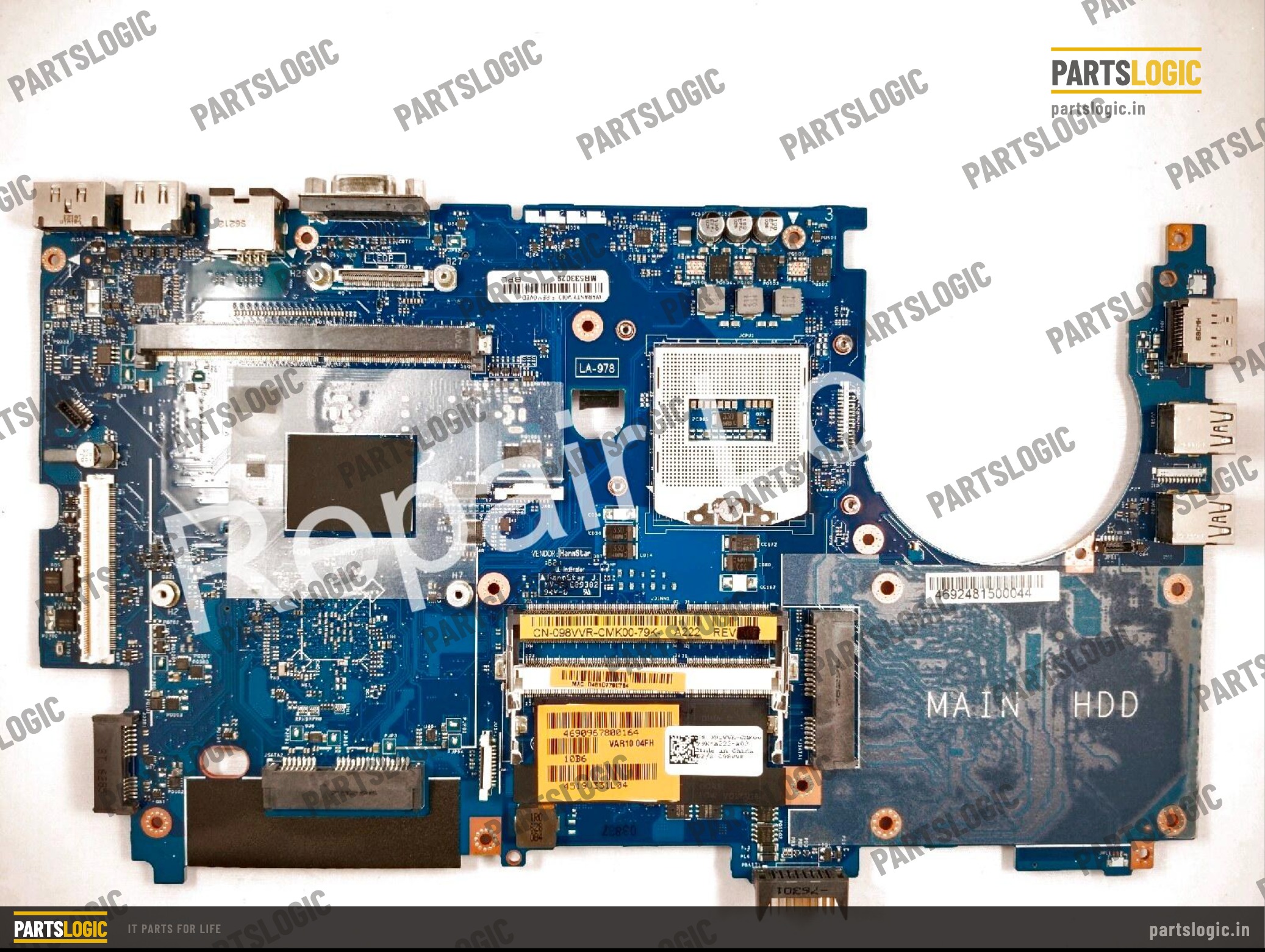 Dell Precision M4800 Laptop Motherboard — Discrete Graphics