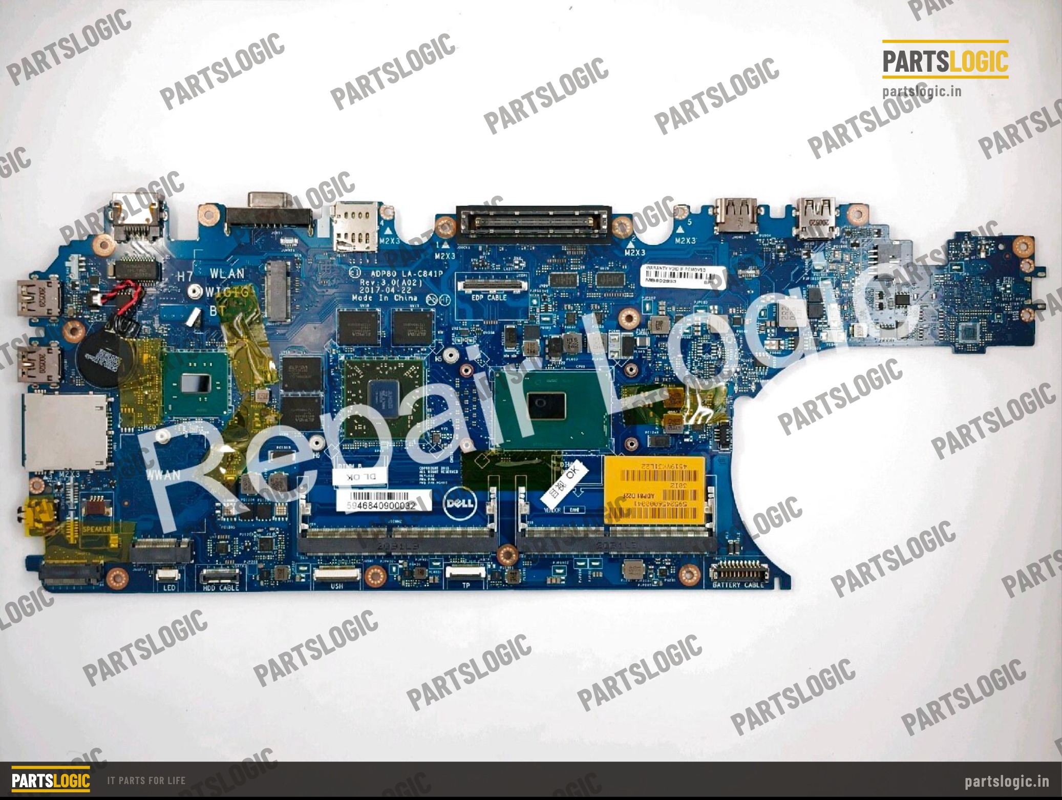 Dell Precision 3150 Laptop Motherboard — i7-6820HQ, Discrete Graphics