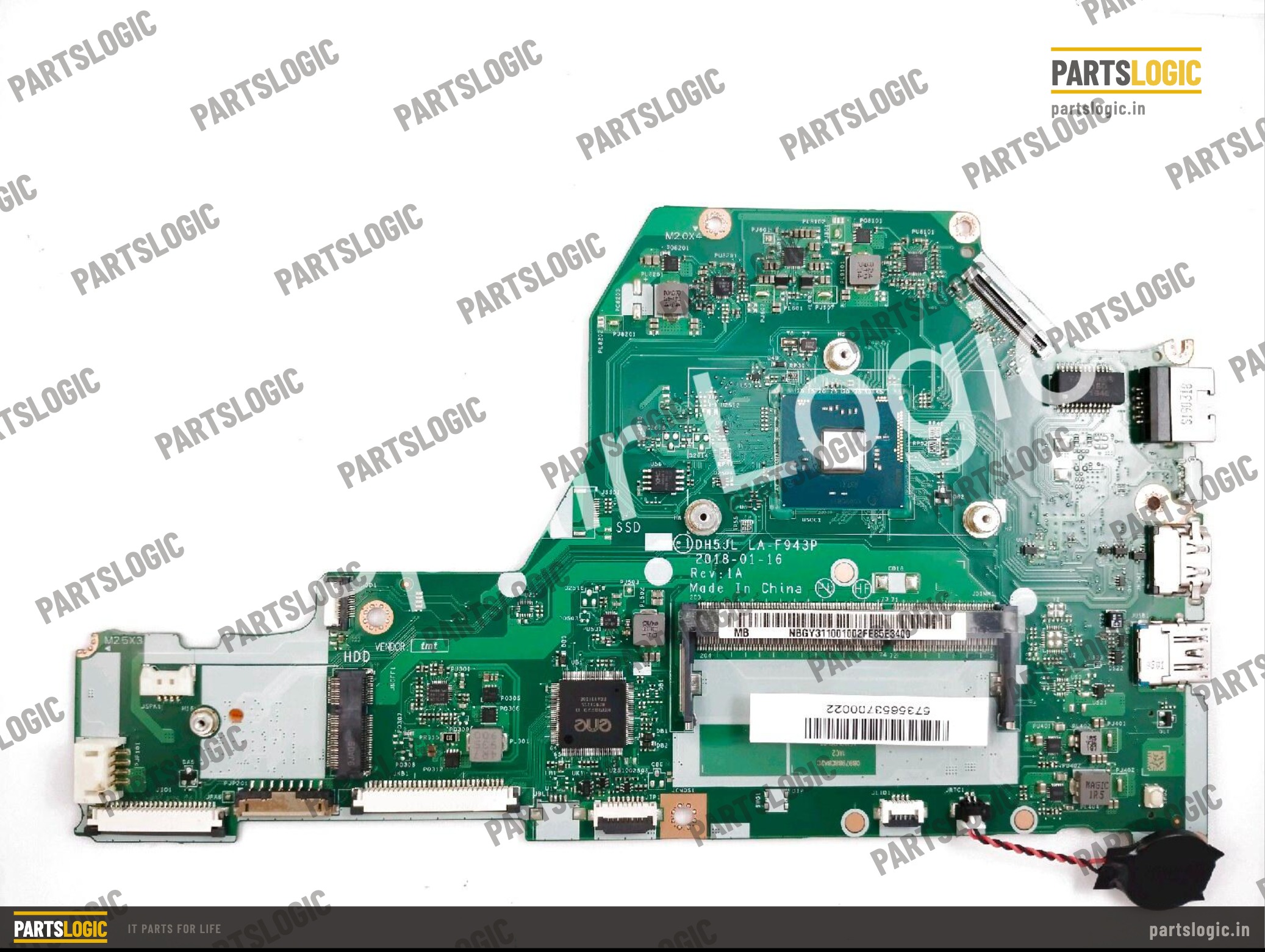 Acer Aspire 3 Laptop Motherboard — Celeron N3060, Integrated Graphics