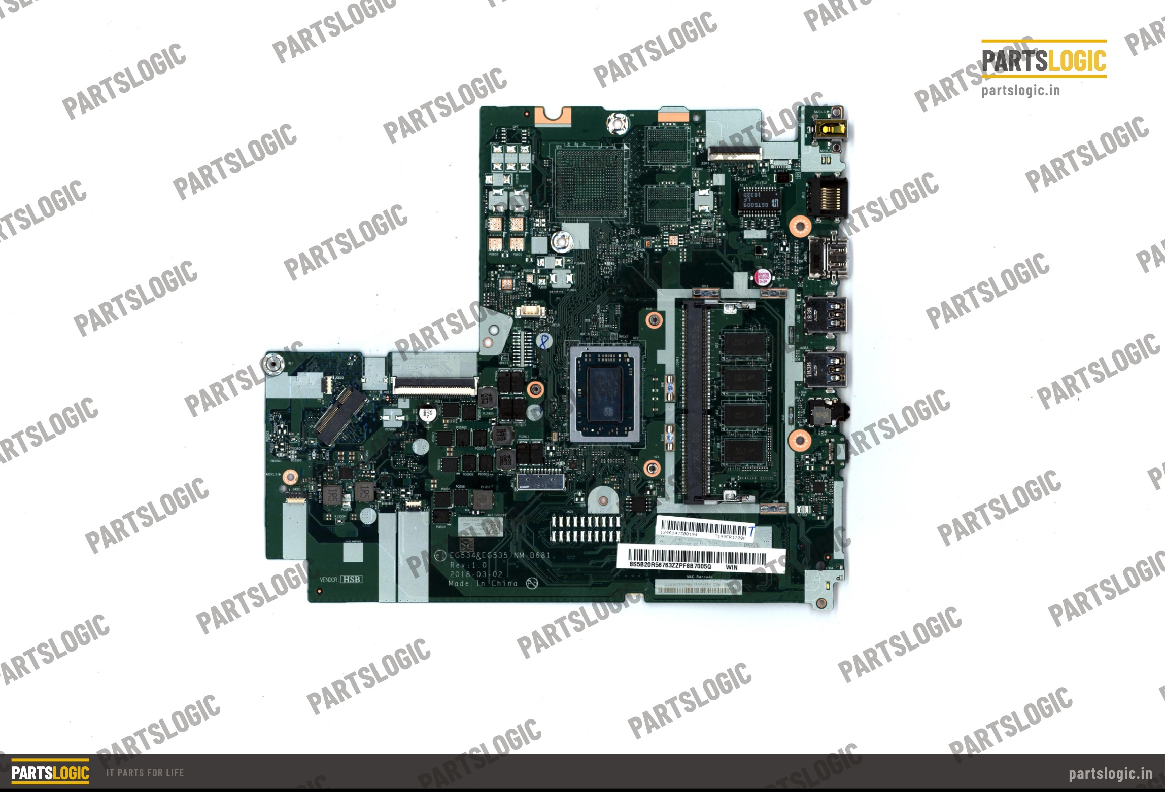 Lenovo IdeaPad 330-15ARR Laptop Motherboard — Ryzen 3 2200U, Integrated Graphics