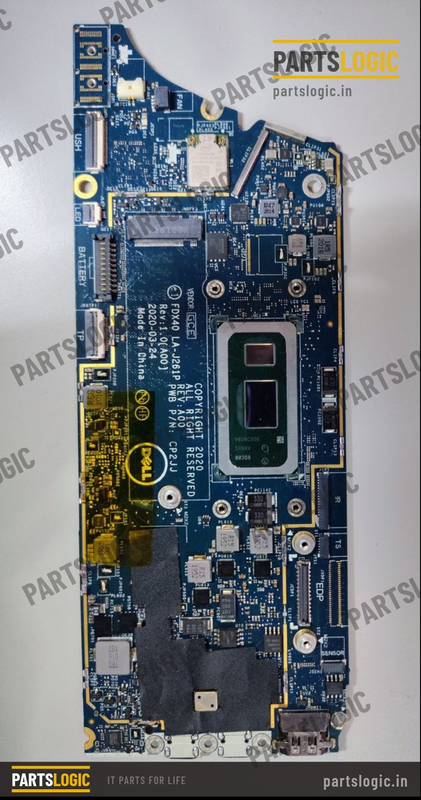 Dell Latitude 7310 Laptop Motherboard — i7-10610U, Integrated Graphics