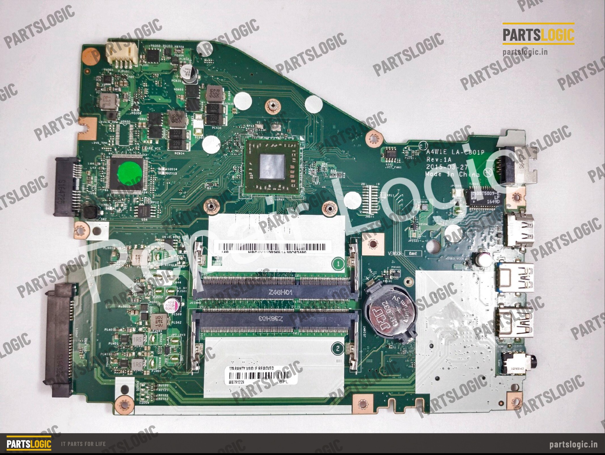 Acer Aspire ES1-420 Laptop Motherboard — A4-7210, Integrated Graphics
