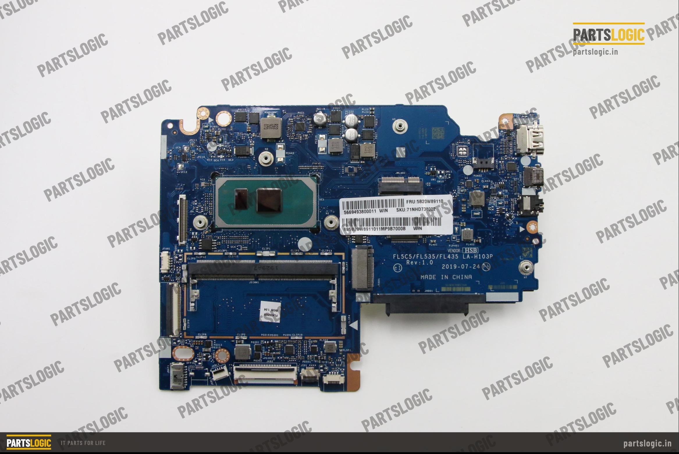 Lenovo S340-15IIL EL436/ FL536 LA-H103P i3-1005G1 UMA 5B20W89110