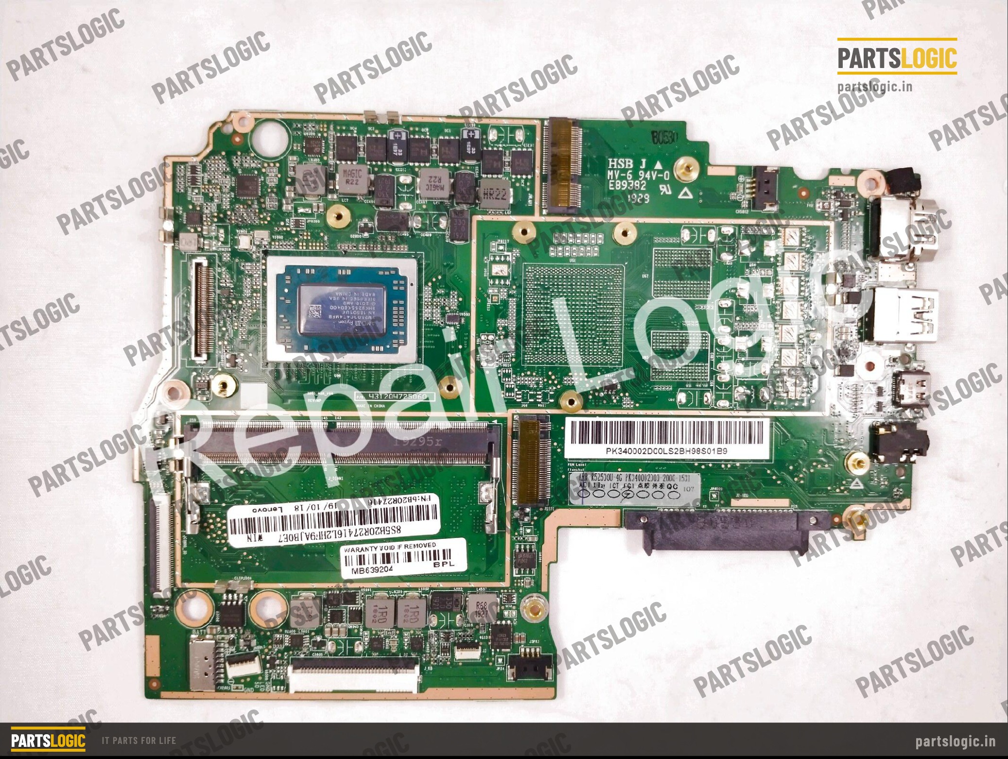 Lenovo IdeaPad 330S-15AAR Laptop Motherboard — Ryzen 5 2500U, Integrated Graphics