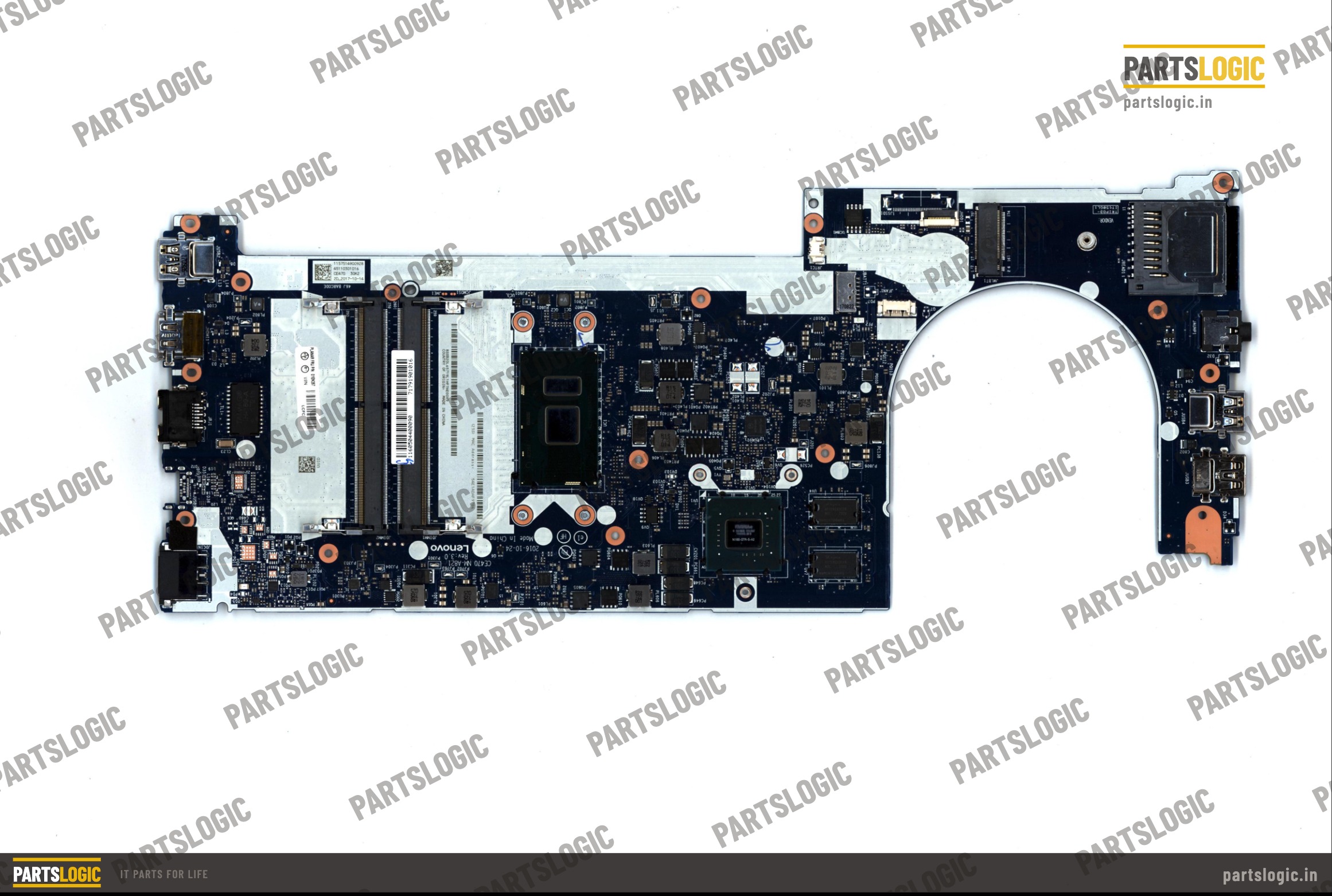 Lenovo ThinkPad E470 Laptop Motherboard — i7-7500U, Discrete Graphics