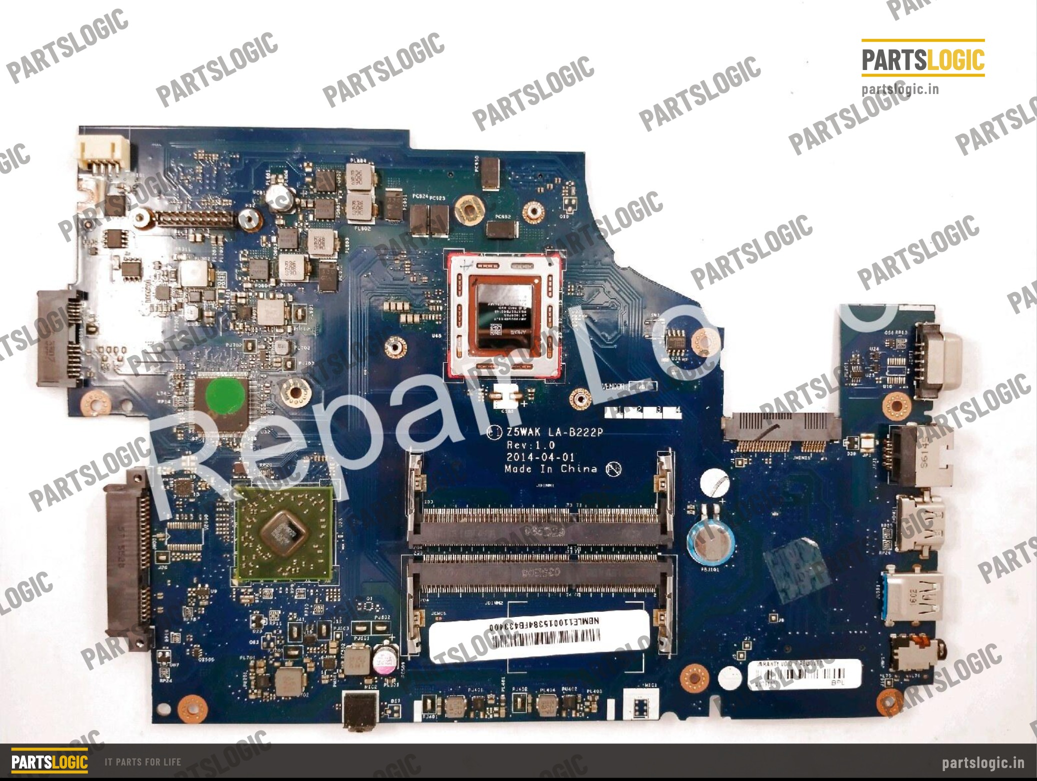 Acer Aspire E5-55 Laptop Motherboard — A10-7300U, Integrated Graphics