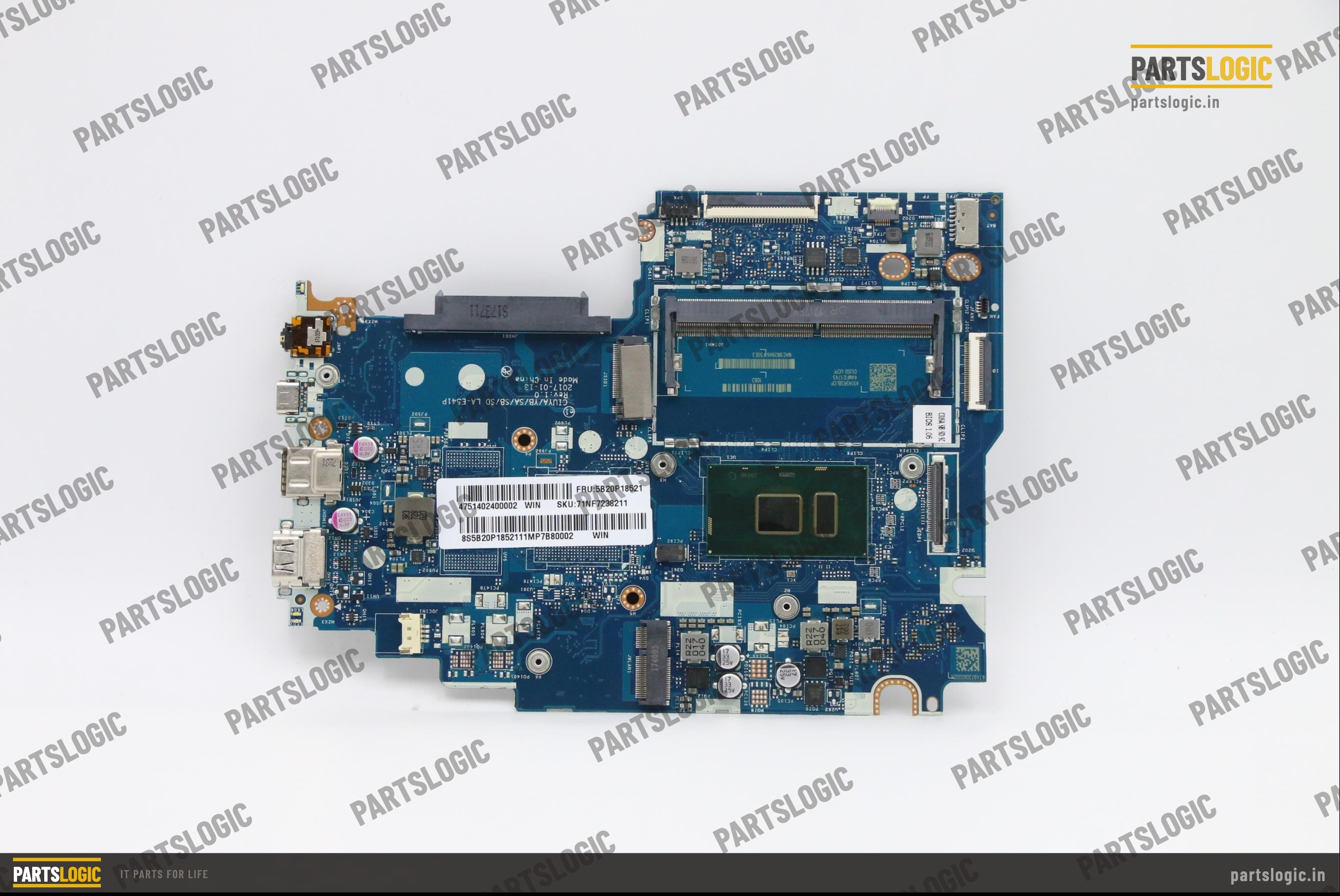 Lenovo IdeaPad 320s-14iKB Laptop Motherboard — i7-7500U, Integrated Graphics