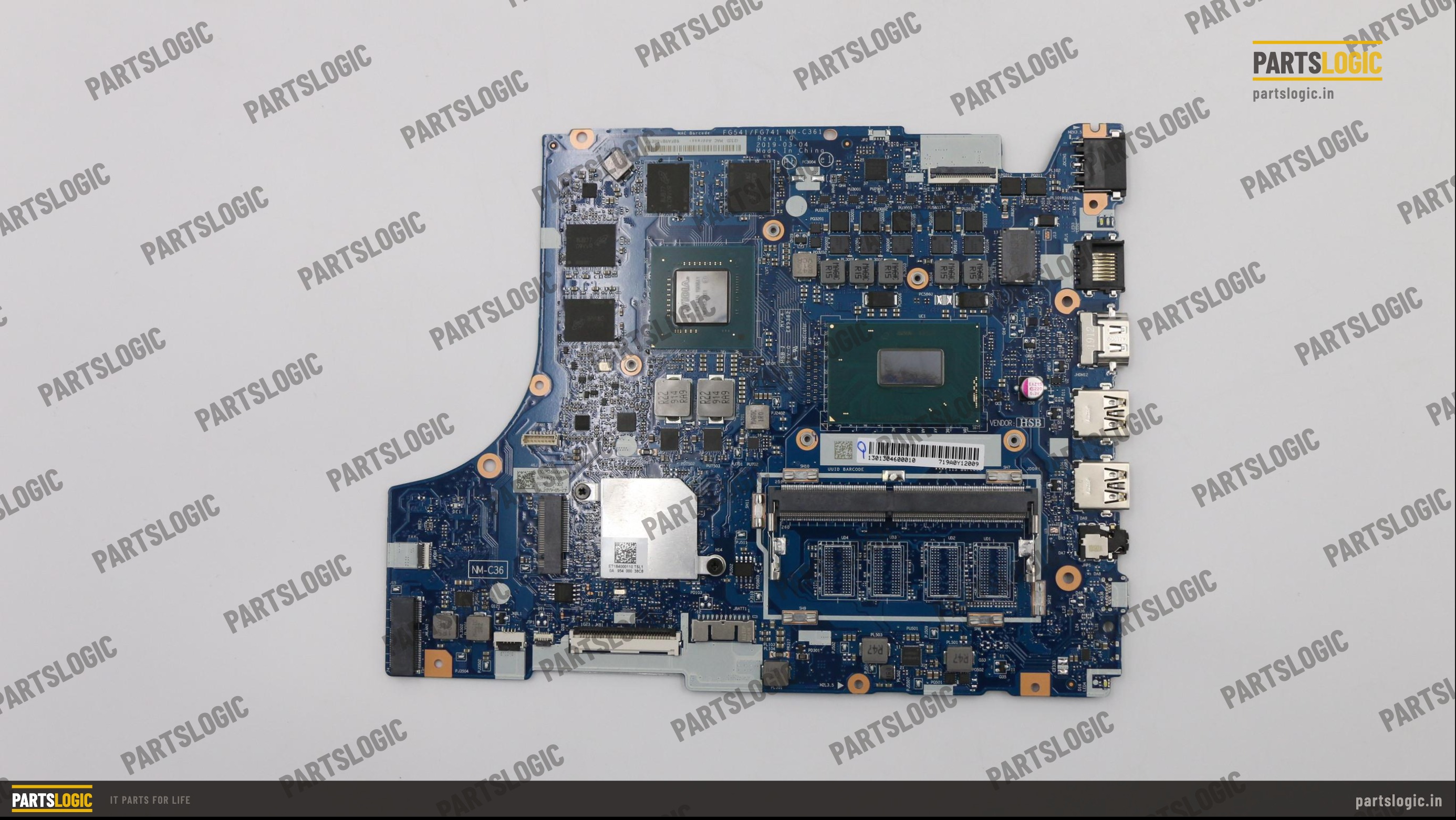 Lenovo ThinkPad L340 Laptop Motherboard — i5-9300H, Discrete 4GB