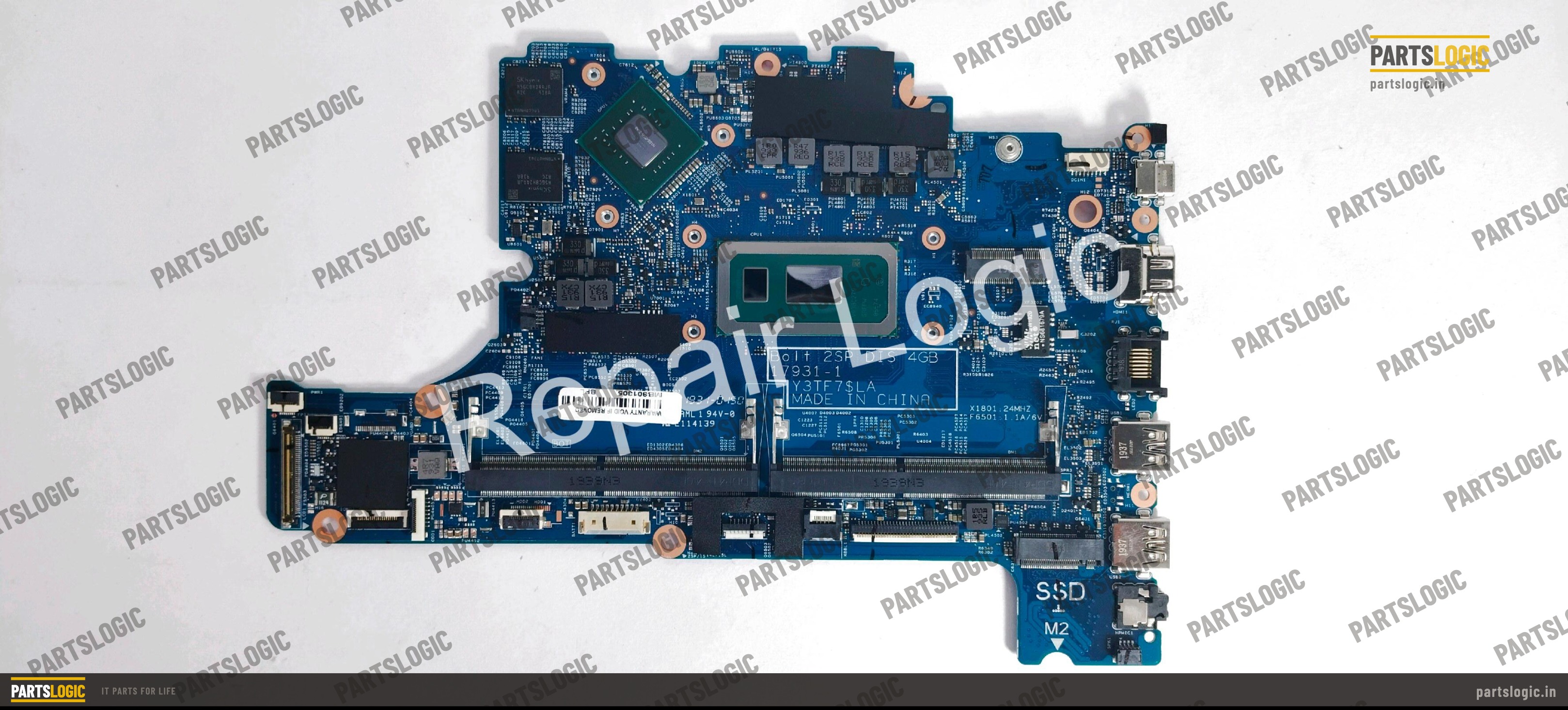 Dell Inspiron 5583 Laptop Motherboard — i7-8565U, Discrete Graphics