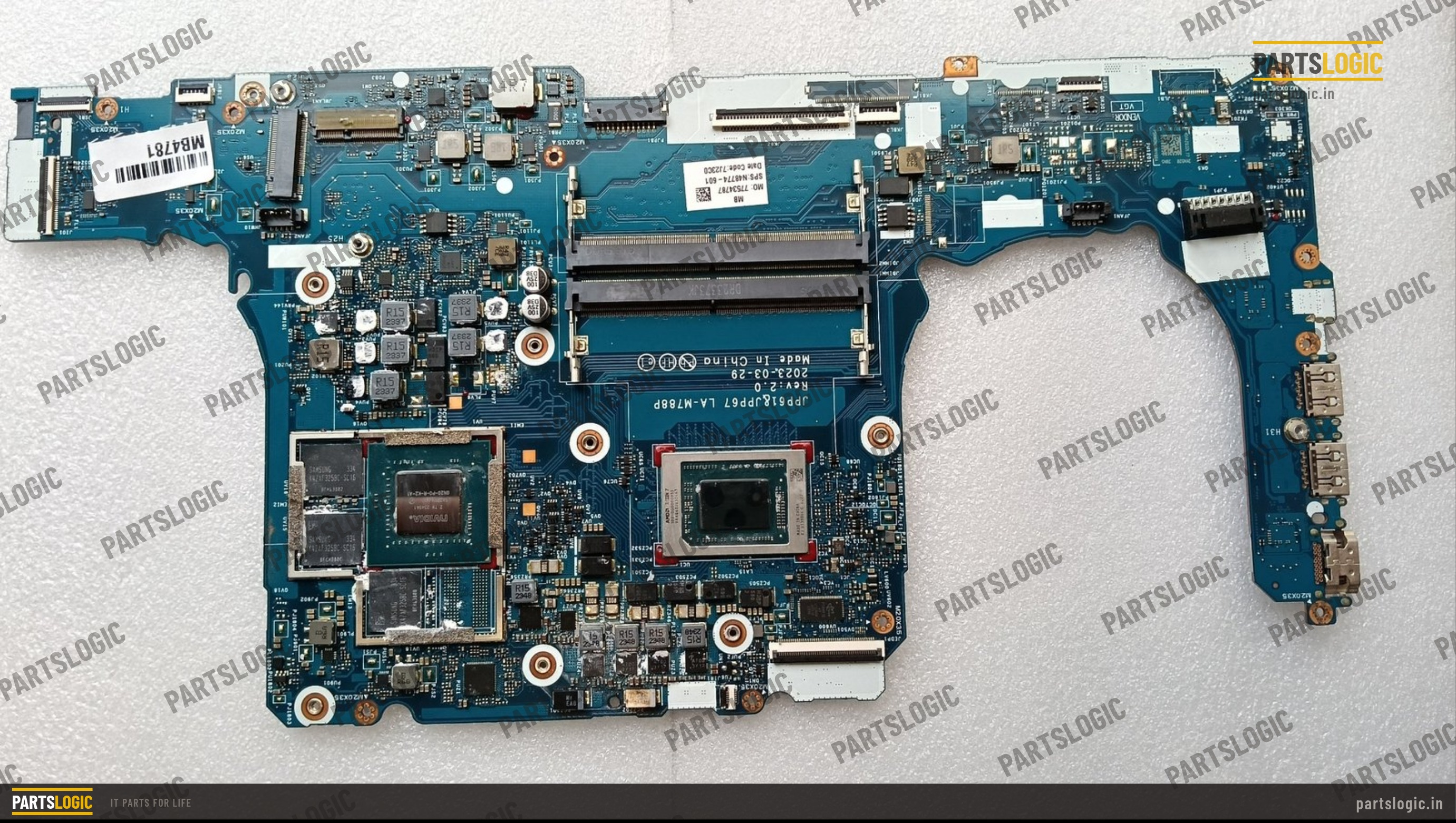 HP Victus 16-S Laptop Motherboard — Ryzen 7 7840HS, Discrete 6GB