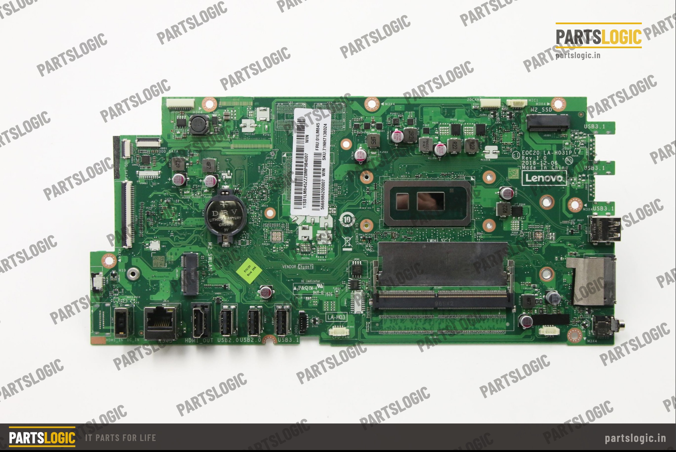 Lenovo IdeaCentre A340 Laptop Motherboard — Pentium Gold, Integrated Graphics