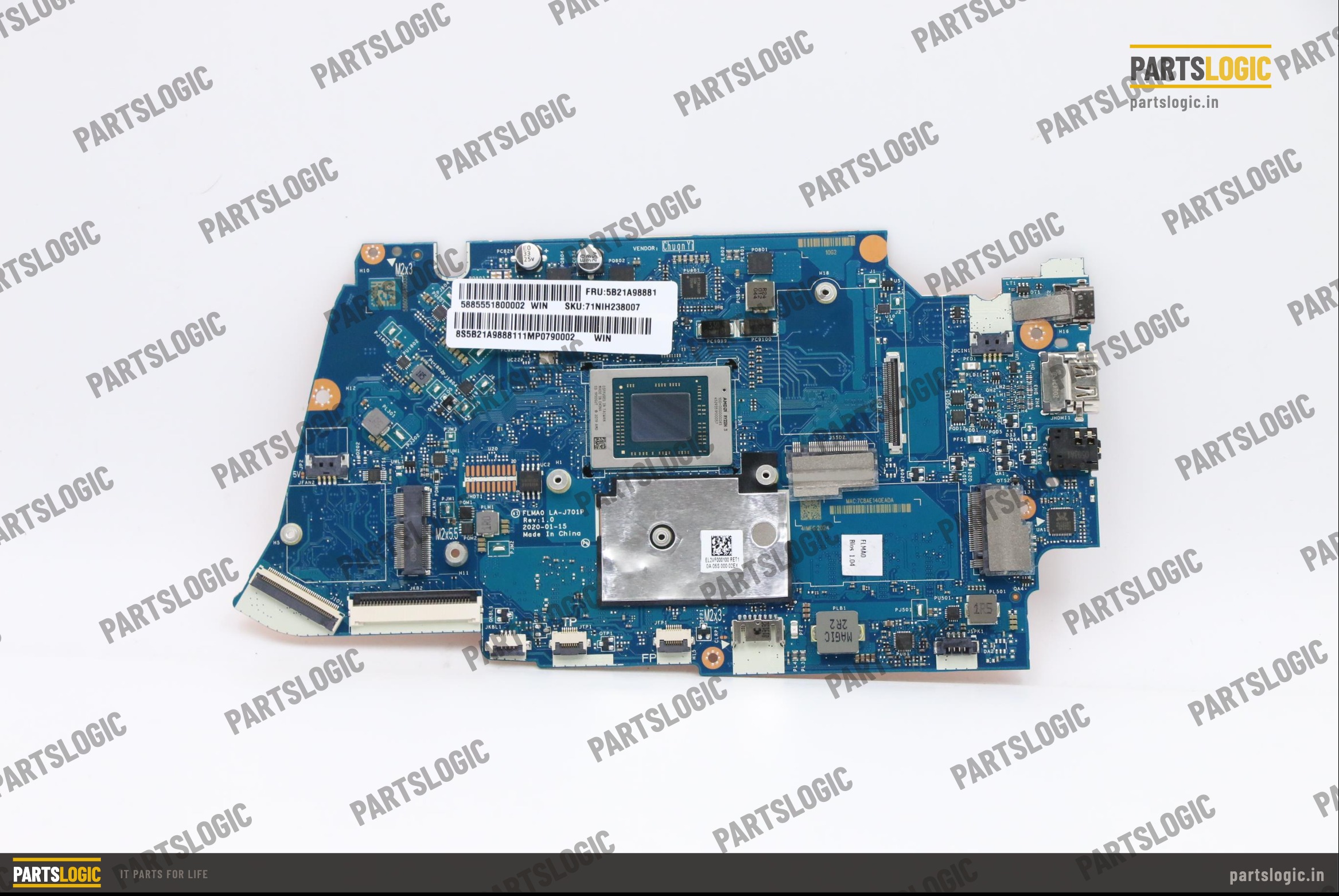 Lenovo IdeaPad 5 Laptop Motherboard — Ryzen 3 4300U, Integrated Graphics