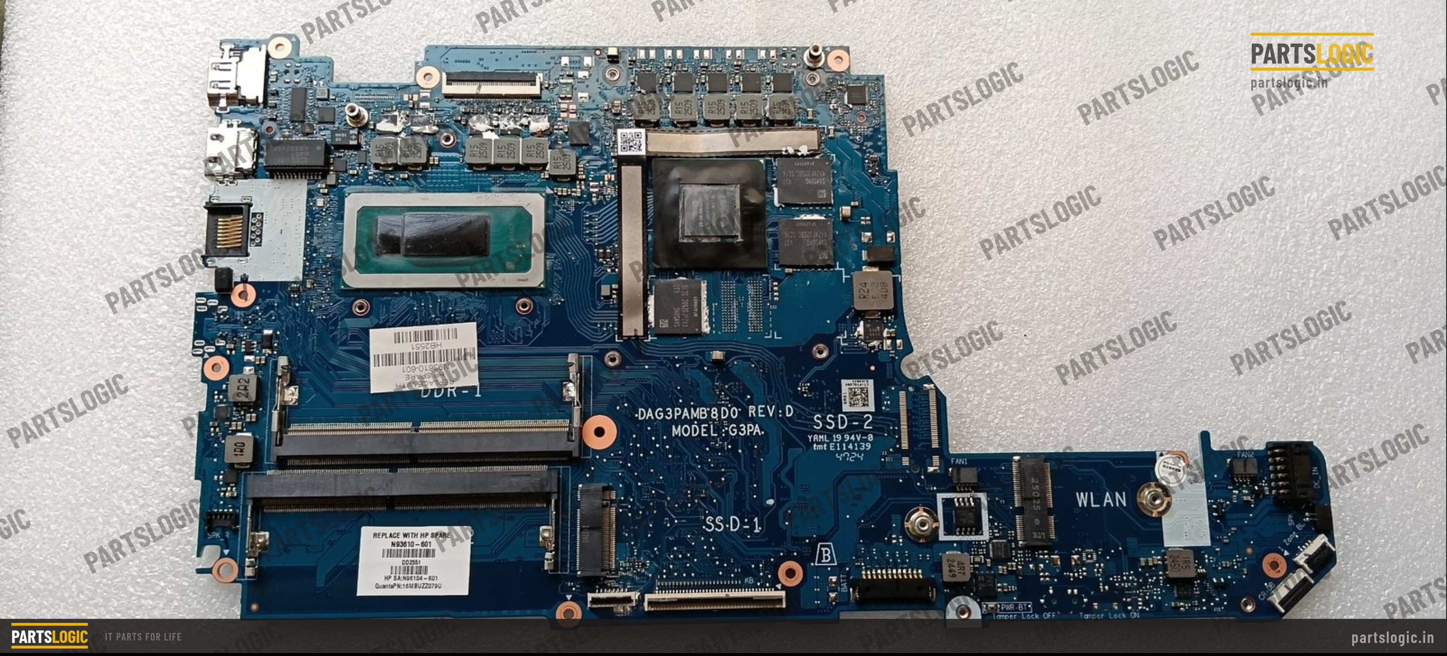 HP Victus 15-FA Laptop Motherboard — i5-13420H, Discrete 6GB