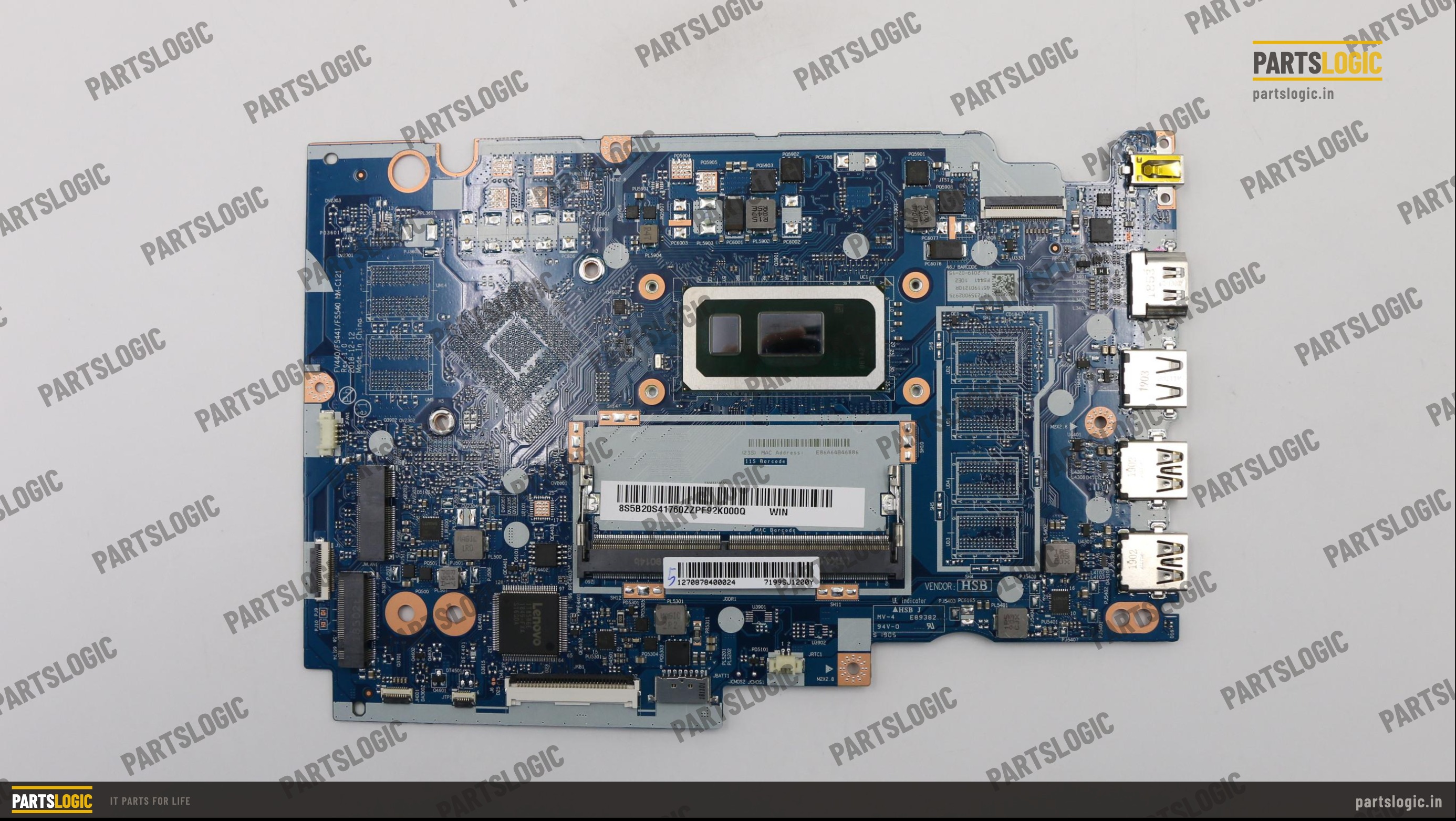 Lenovo IdeaPad S145-14IWL Laptop Motherboard — Celeron 4205U, Integrated Graphics
