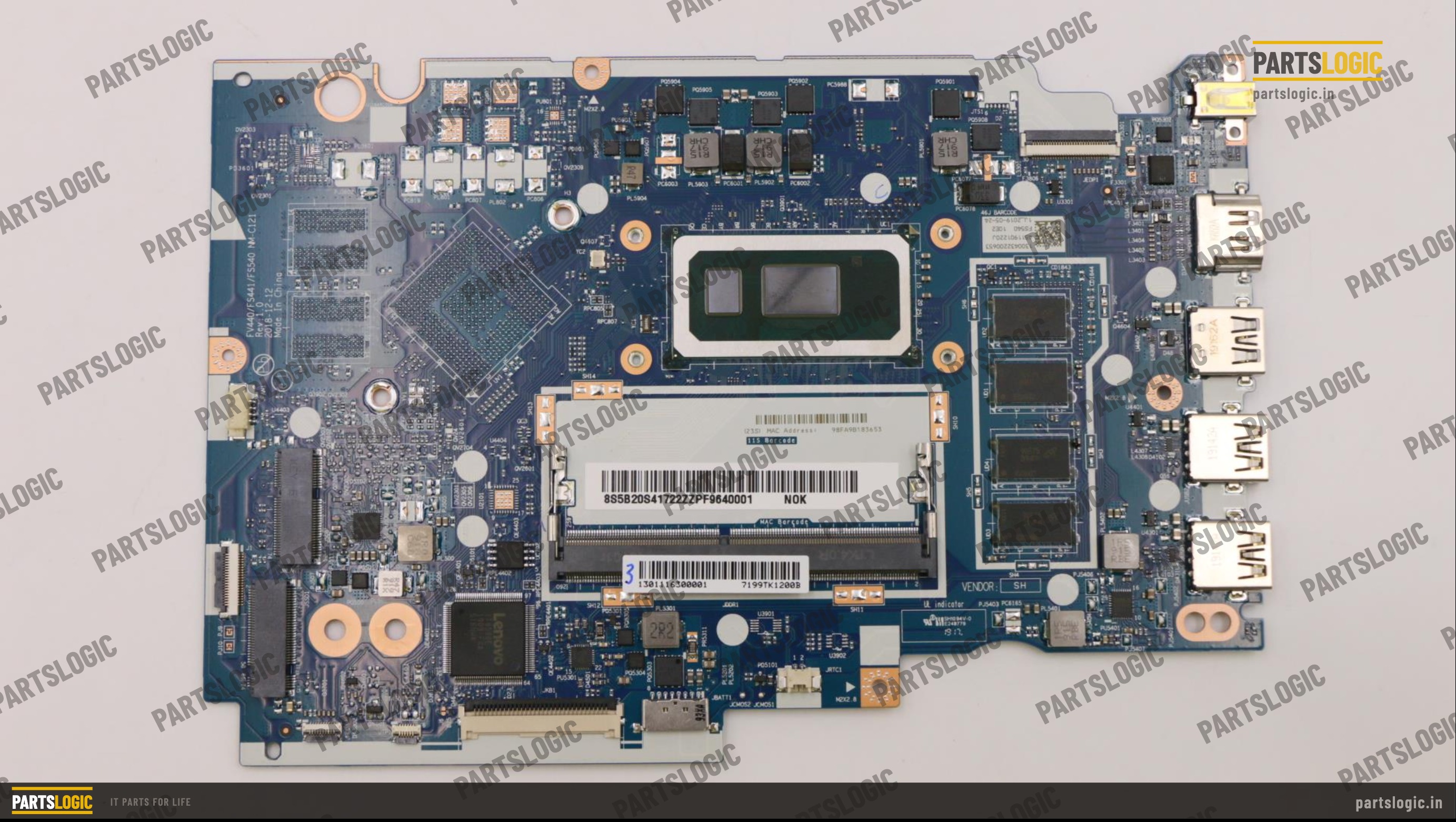 Lenovo IdeaPad S145-15IWL Laptop Motherboard — i5-8265U, Integrated Graphics