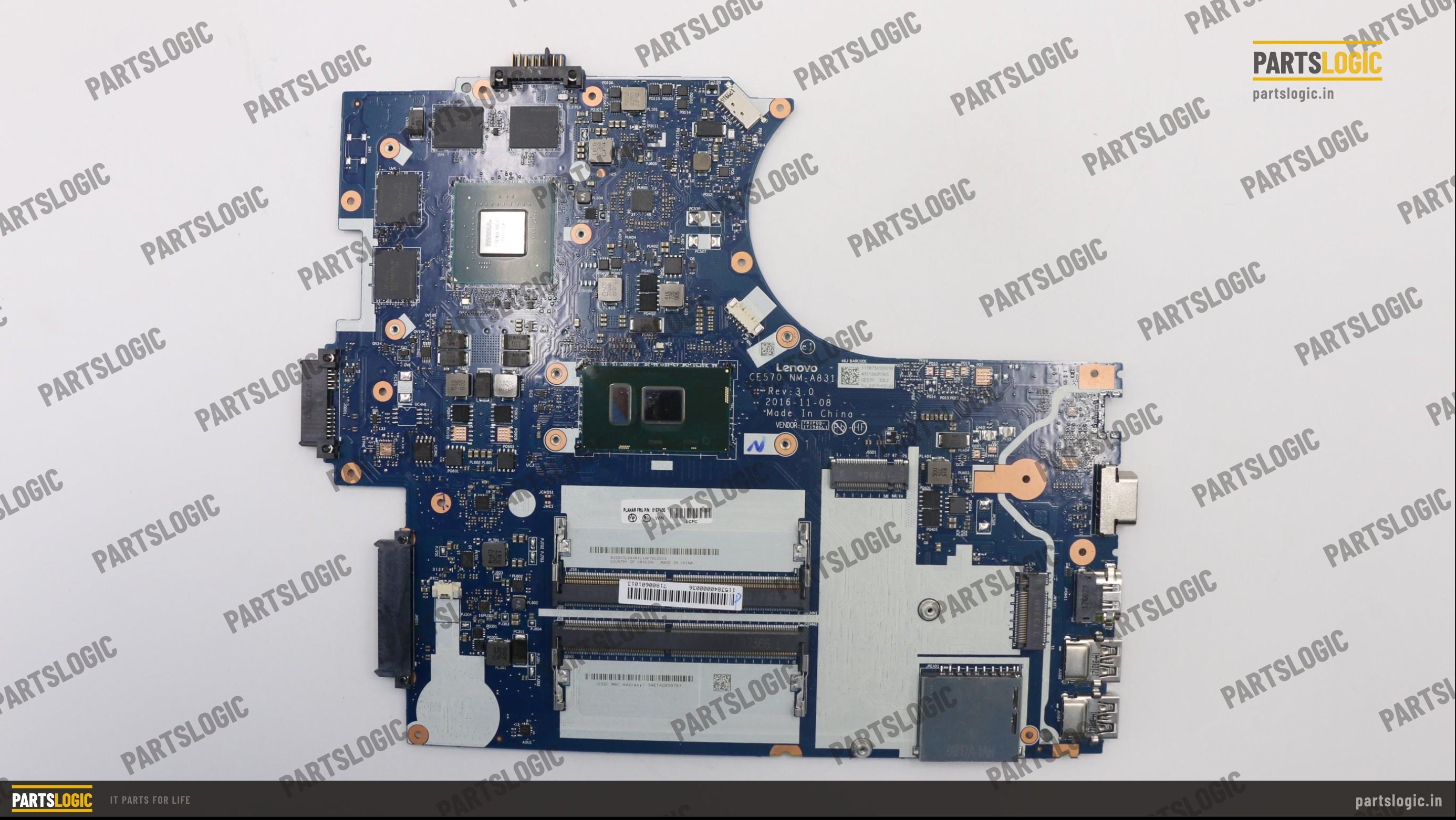 Lenovo ThinkPad E570 Laptop Motherboard — i5-7200U, Discrete Graphics