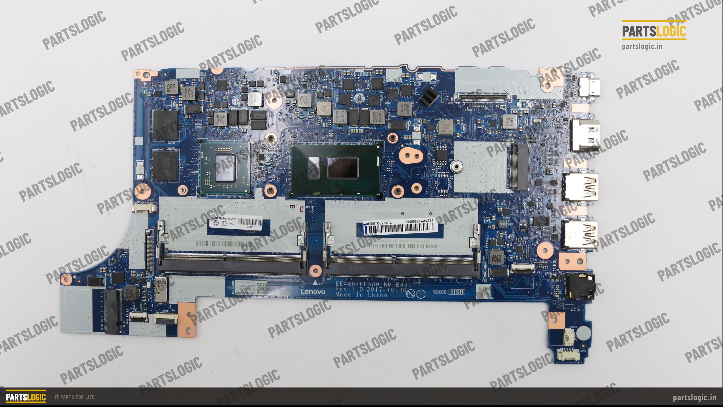 Lenovo ThinkPad E480 Laptop Motherboard — i5-8250U, Discrete 2GB