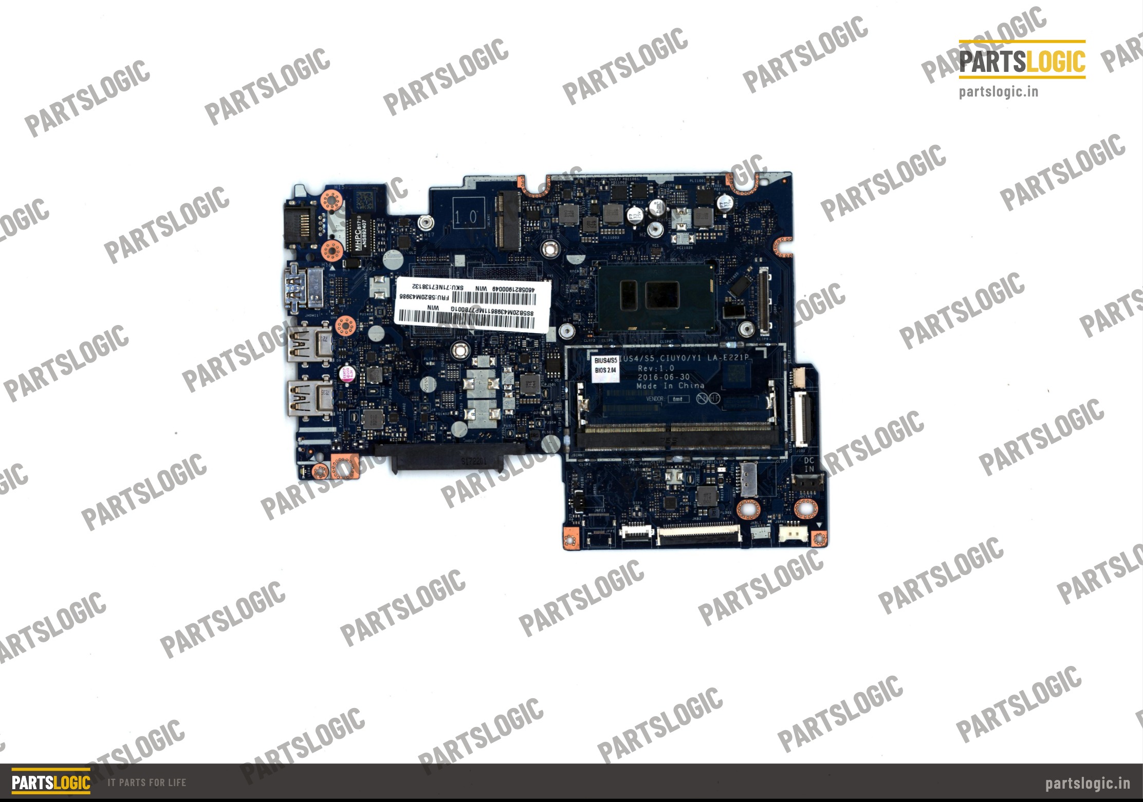 Lenovo IdeaPad 310s Laptop Motherboard — i7-7500U, Integrated Graphics