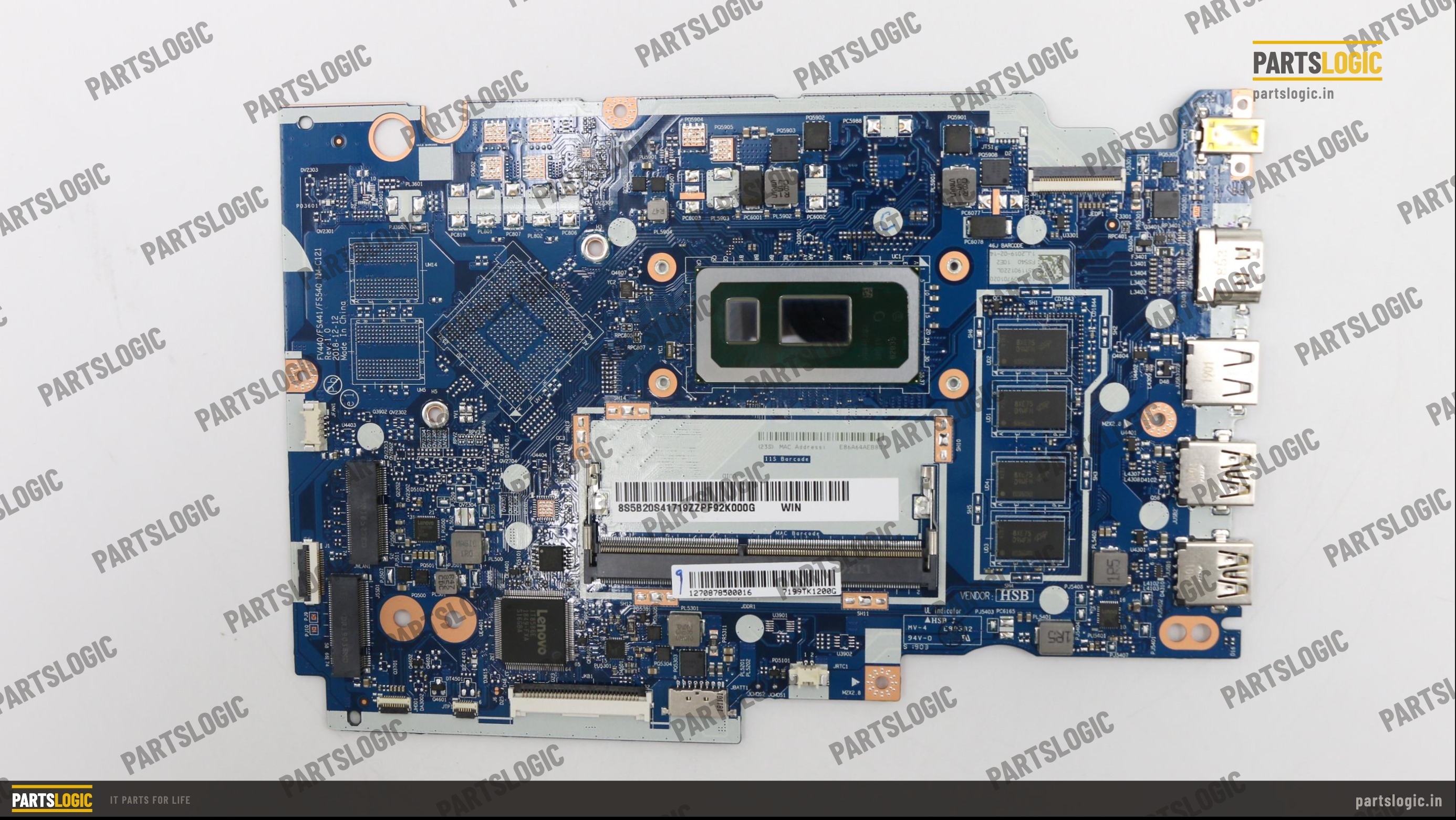 Lenovo IdeaPad S145-15IWL Laptop Motherboard — i3-8145U, Integrated Graphics