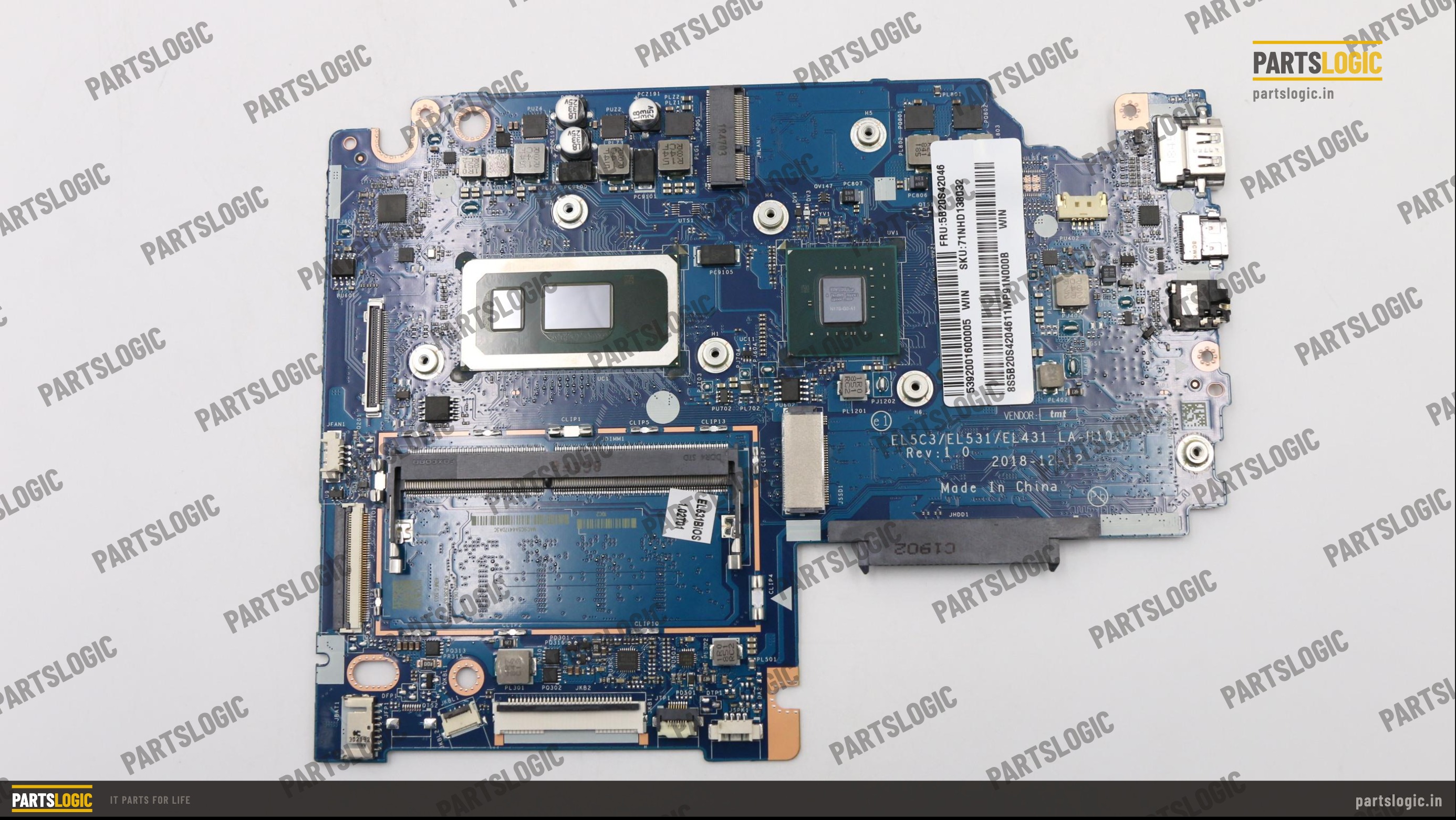 Lenovo IdeaPad S340-15IWL Laptop Motherboard — i5-8265U, Integrated Graphics