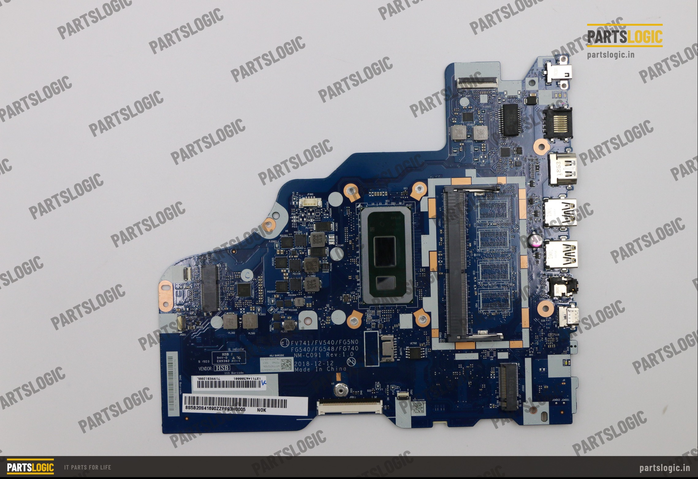 Lenovo ThinkPad L340 Laptop Motherboard — i7-8565U, Integrated Graphics