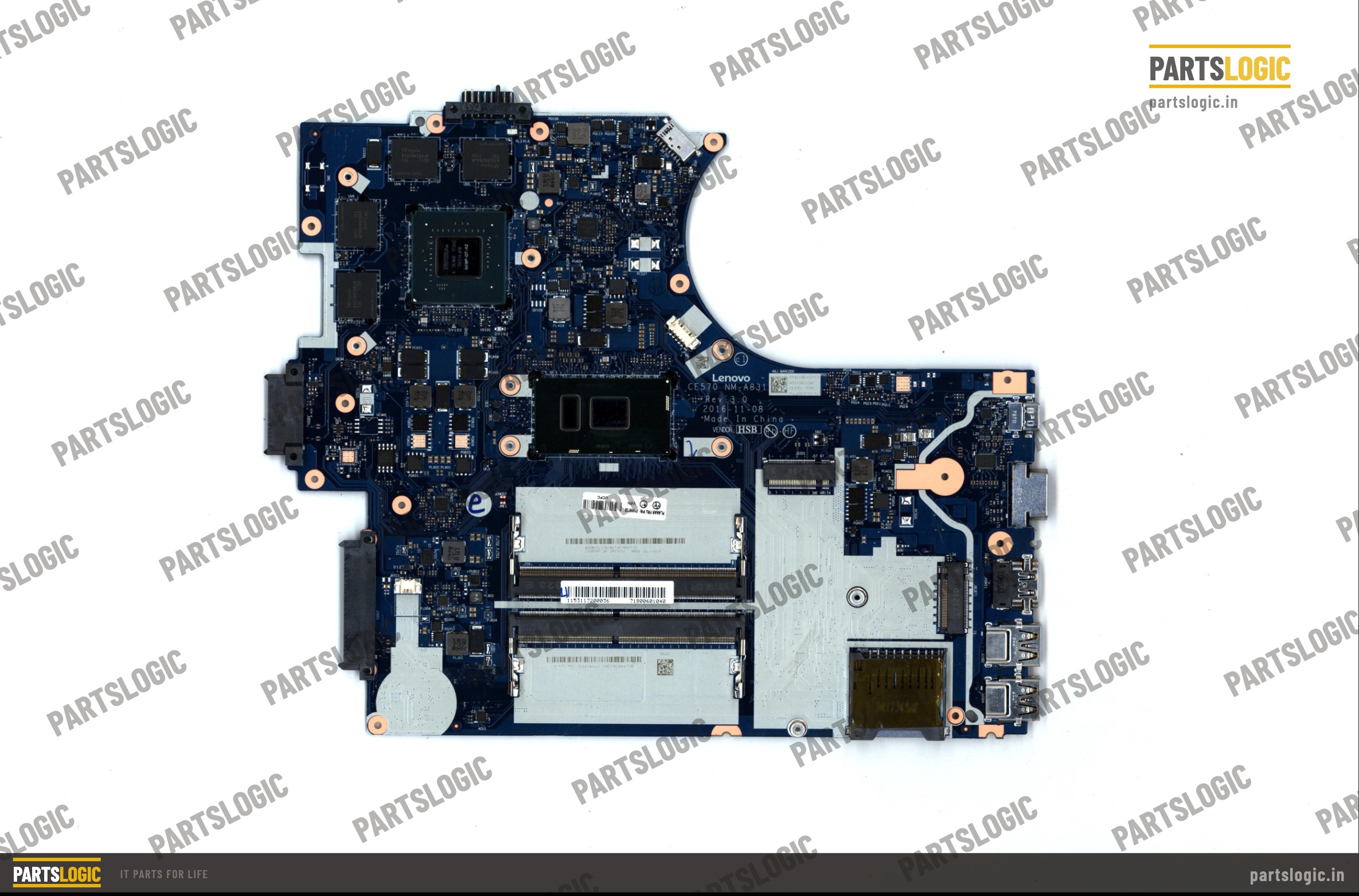 Lenovo ThinkPad E570 Laptop Motherboard — i7-7500U, Discrete Graphics