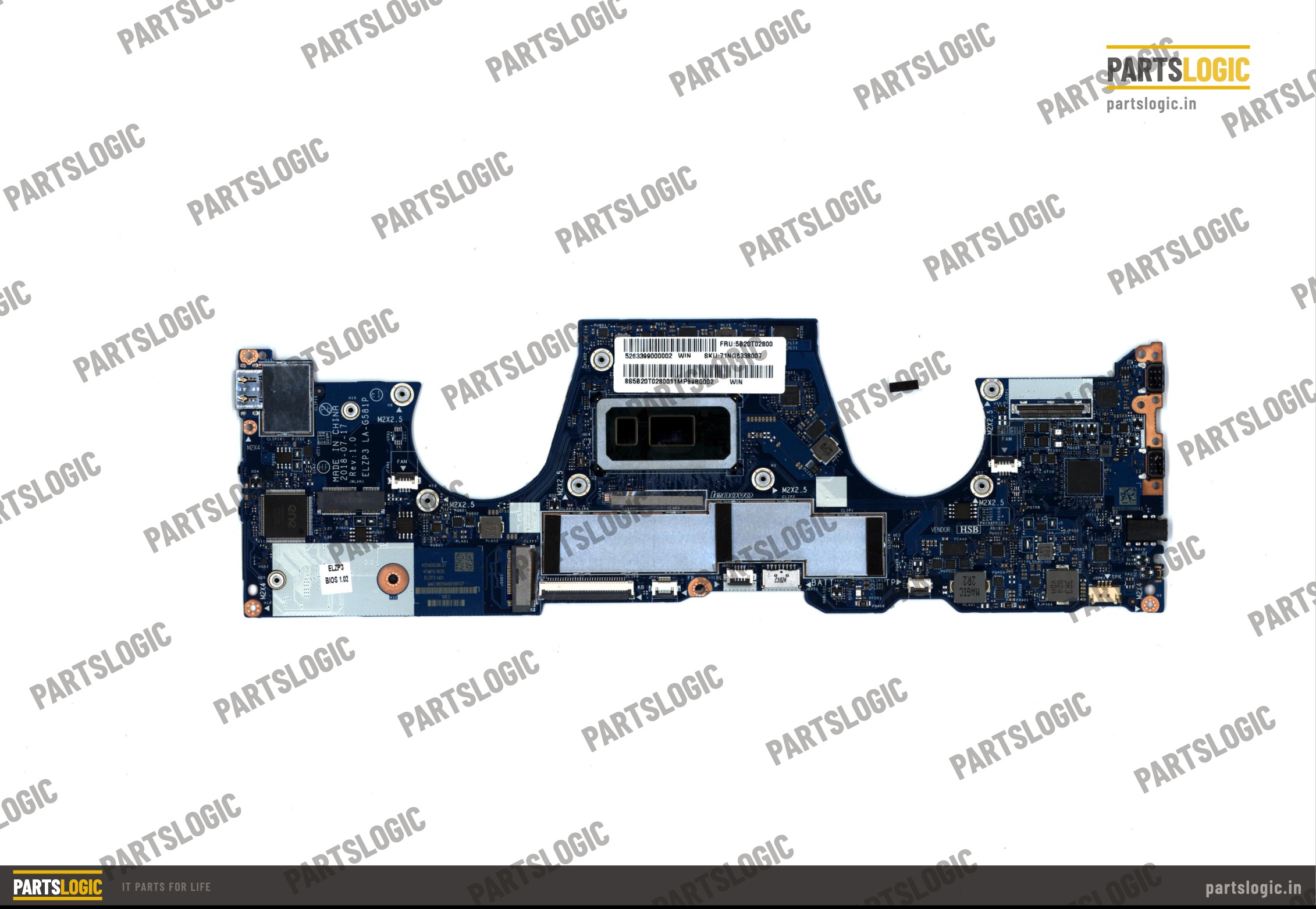 Lenovo Yoga 730-13IWL Laptop Motherboard — i7-8665U, Integrated Graphics