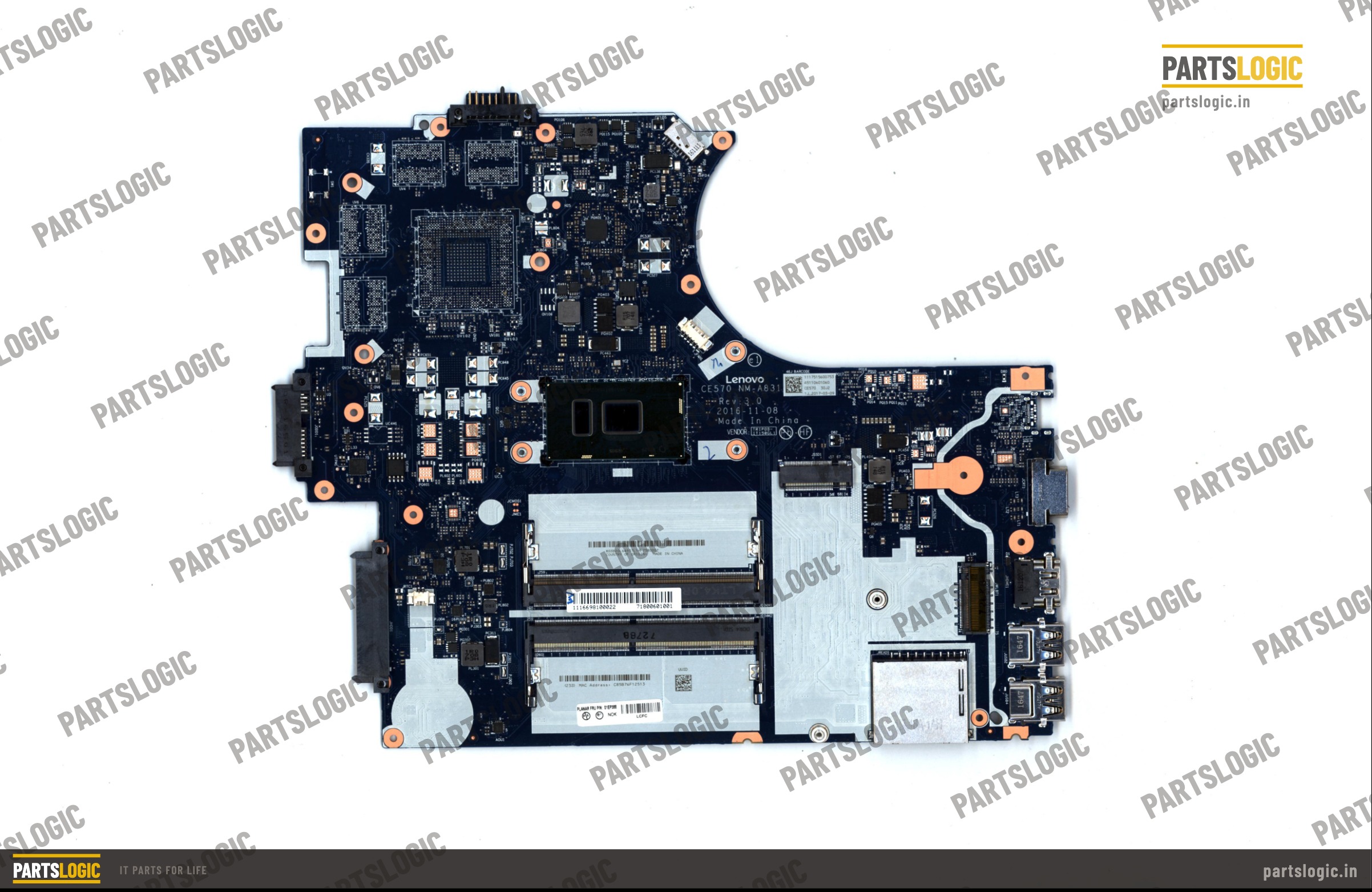 Lenovo ThinkPad E570 Laptop Motherboard — i3-7100U, Integrated Graphics