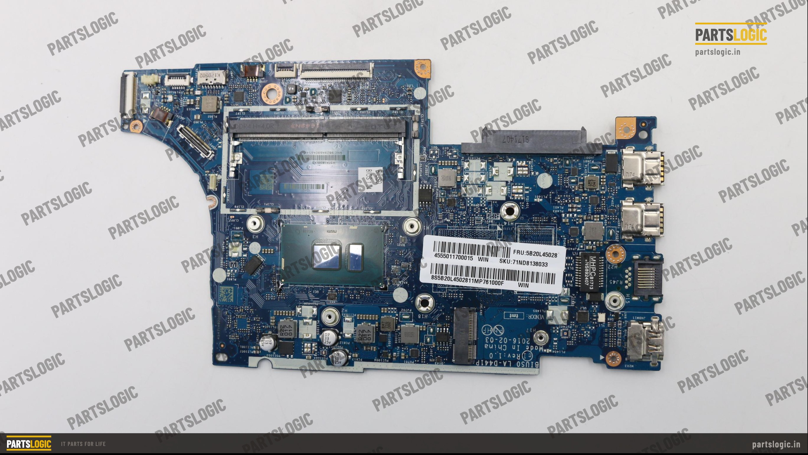 Lenovo IdeaPad 510S-13ISK Laptop Motherboard — i3-6100U, Integrated Graphics