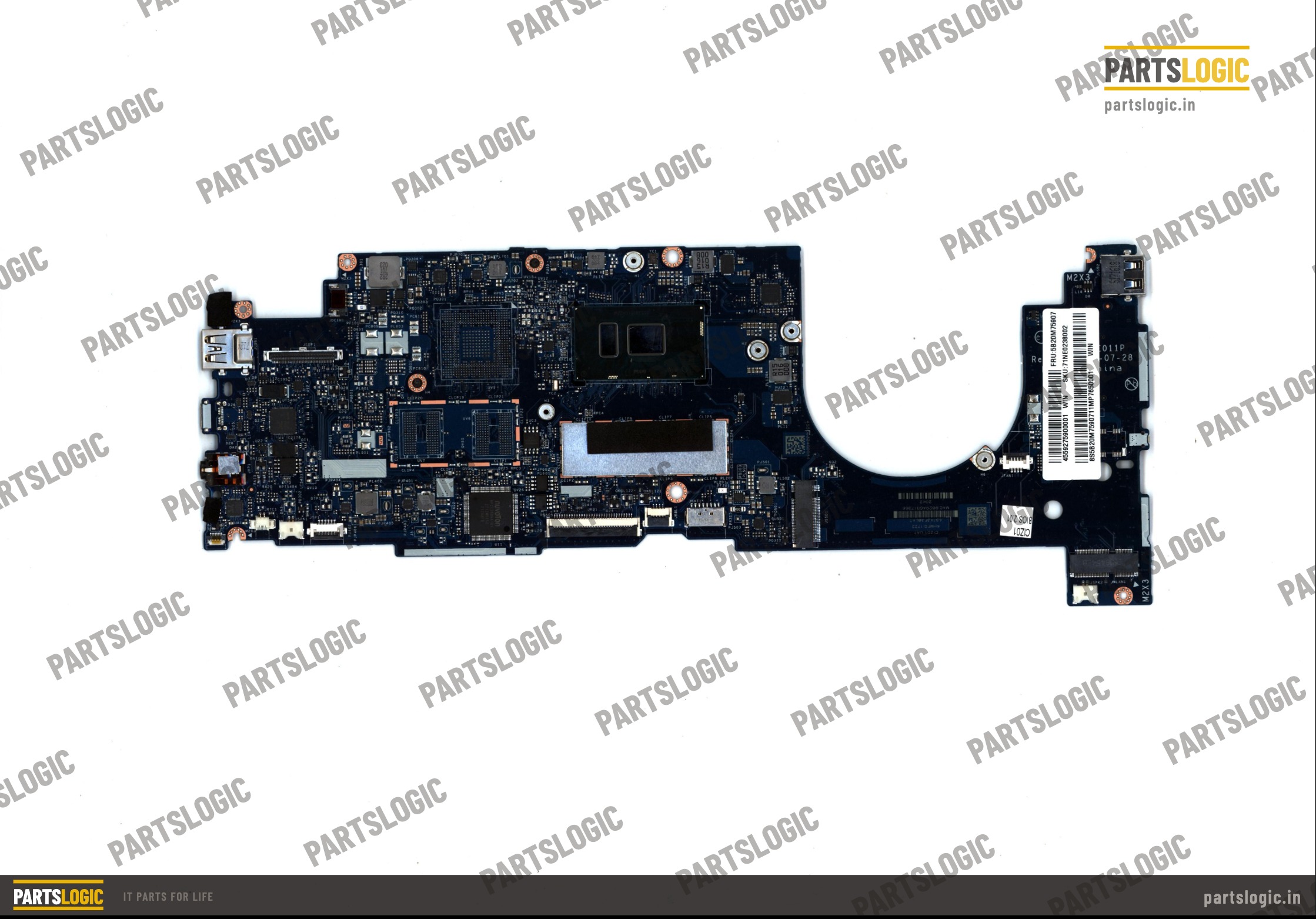 Lenovo ThinkPad E011P Laptop Motherboard — i3-7100U, Integrated Graphics