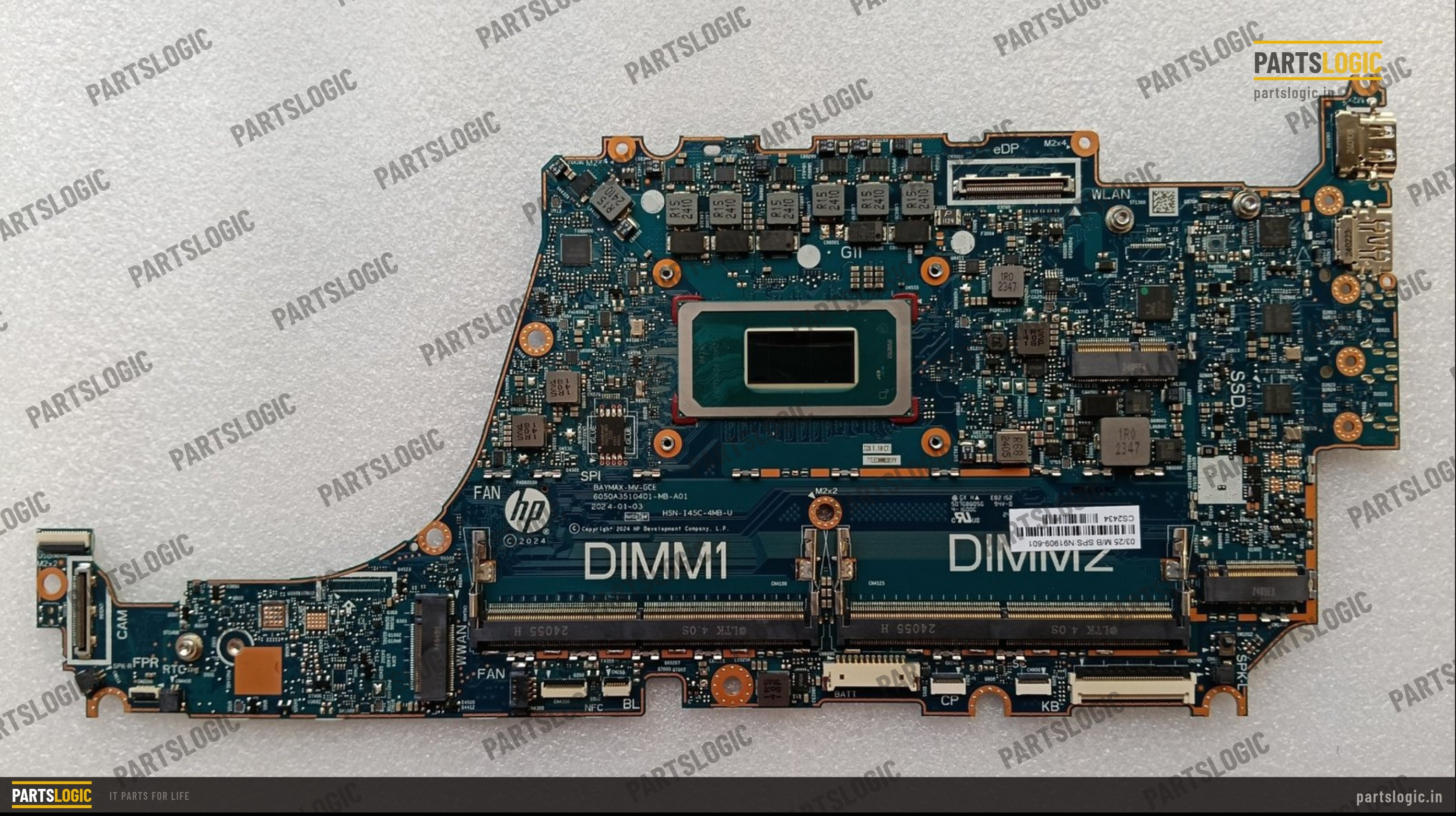 HP ZBook Firefly Laptop Motherboard — Core Ultra 7 155U, Integrated Graphics