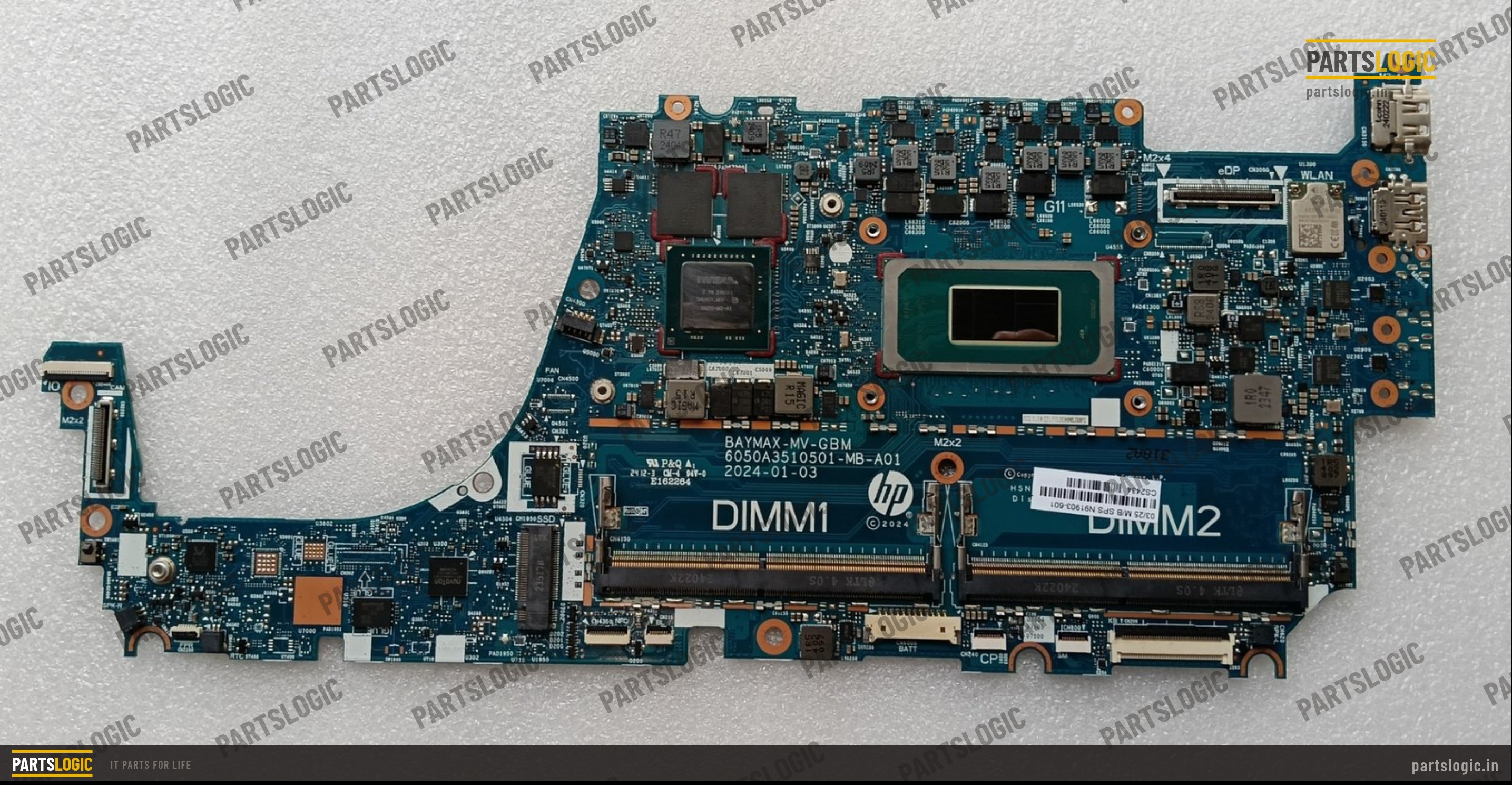 HP ZBook Firefly Laptop Motherboard — Core Ultra 7 155U, Discrete Graphics