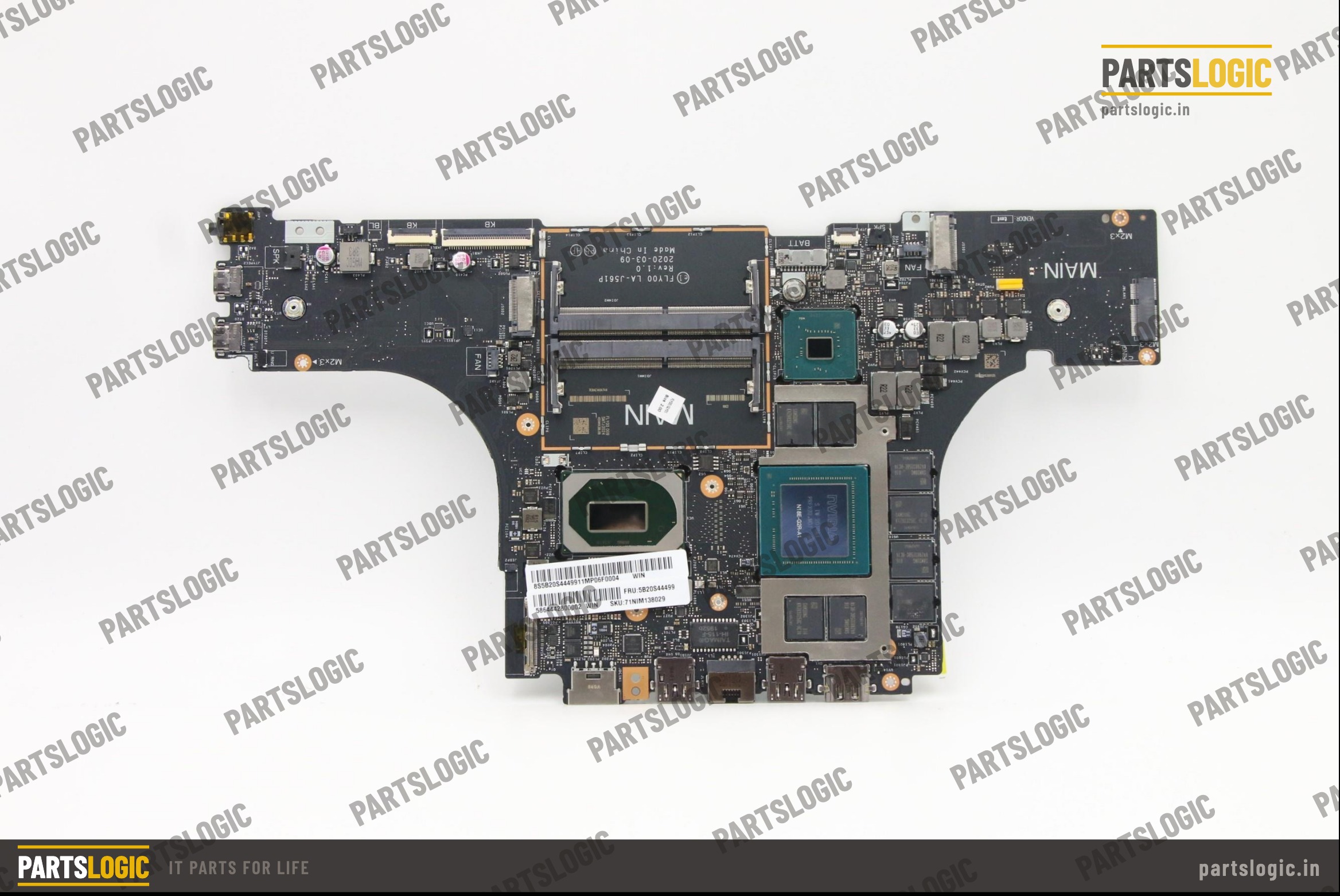Lenovo Legion 7-15IMH05 Laptop Motherboard — i7-10750H, Discrete 8GB