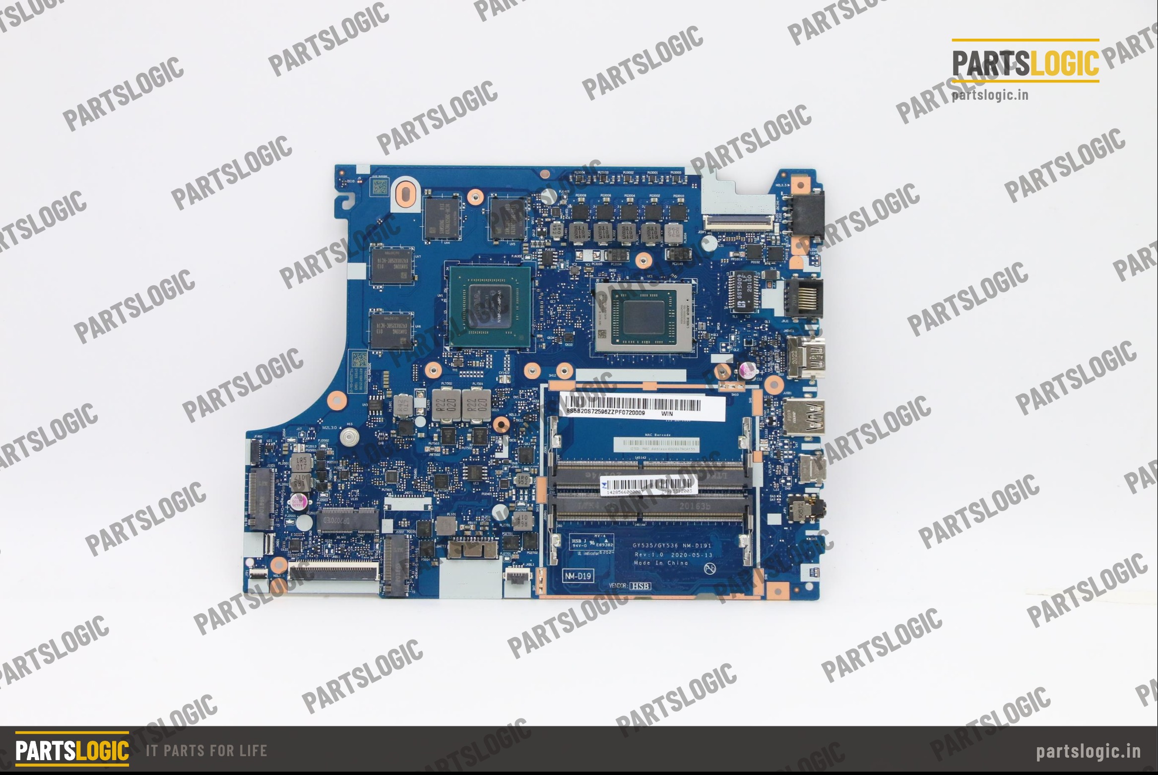 Lenovo IdeaPad Gaming Laptop Motherboard — Ryzen 5 4600H, Discrete Graphics