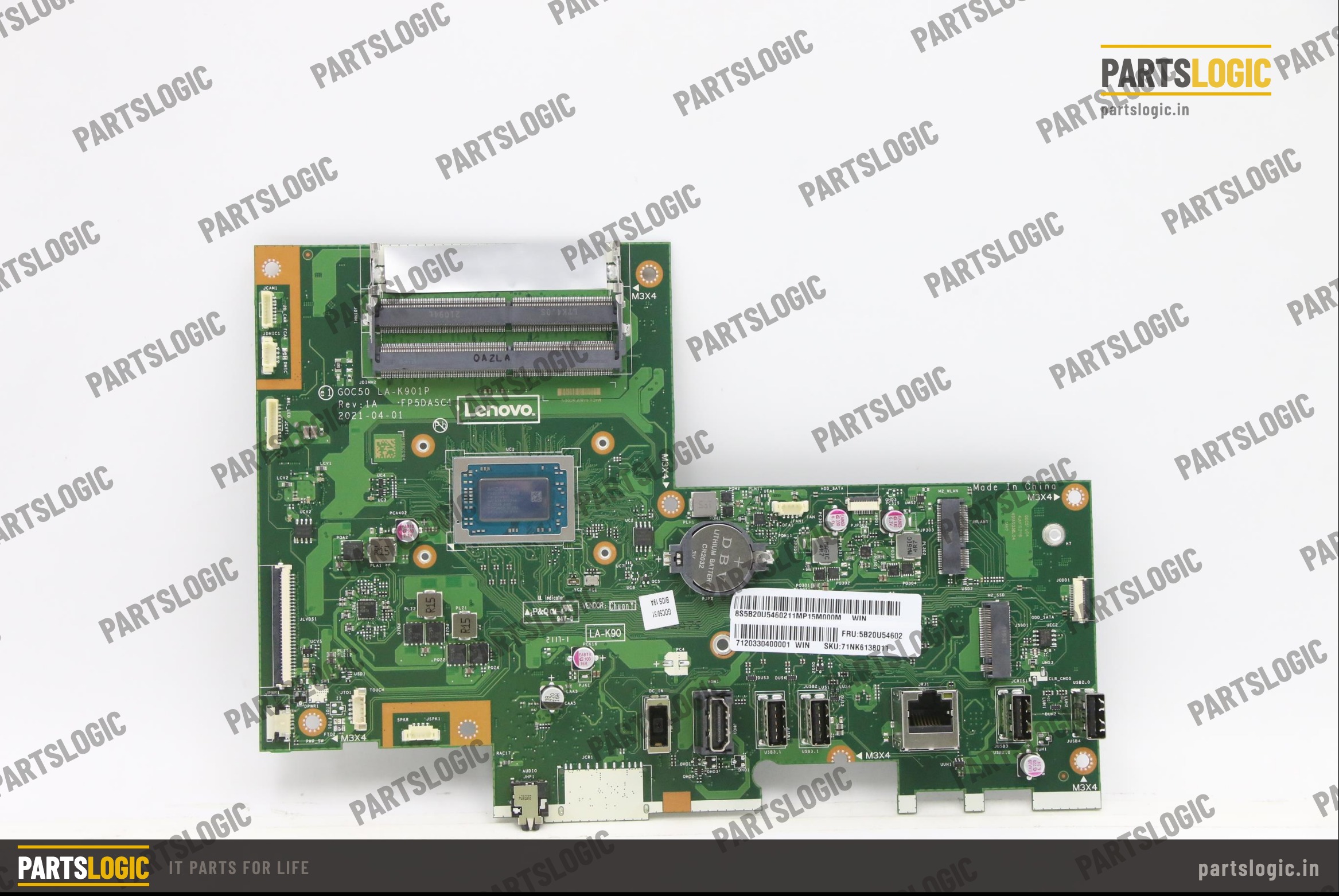 Lenovo AIO 3-22ADA6 LA-K901P AMD RYZEN R5-3500U UMA