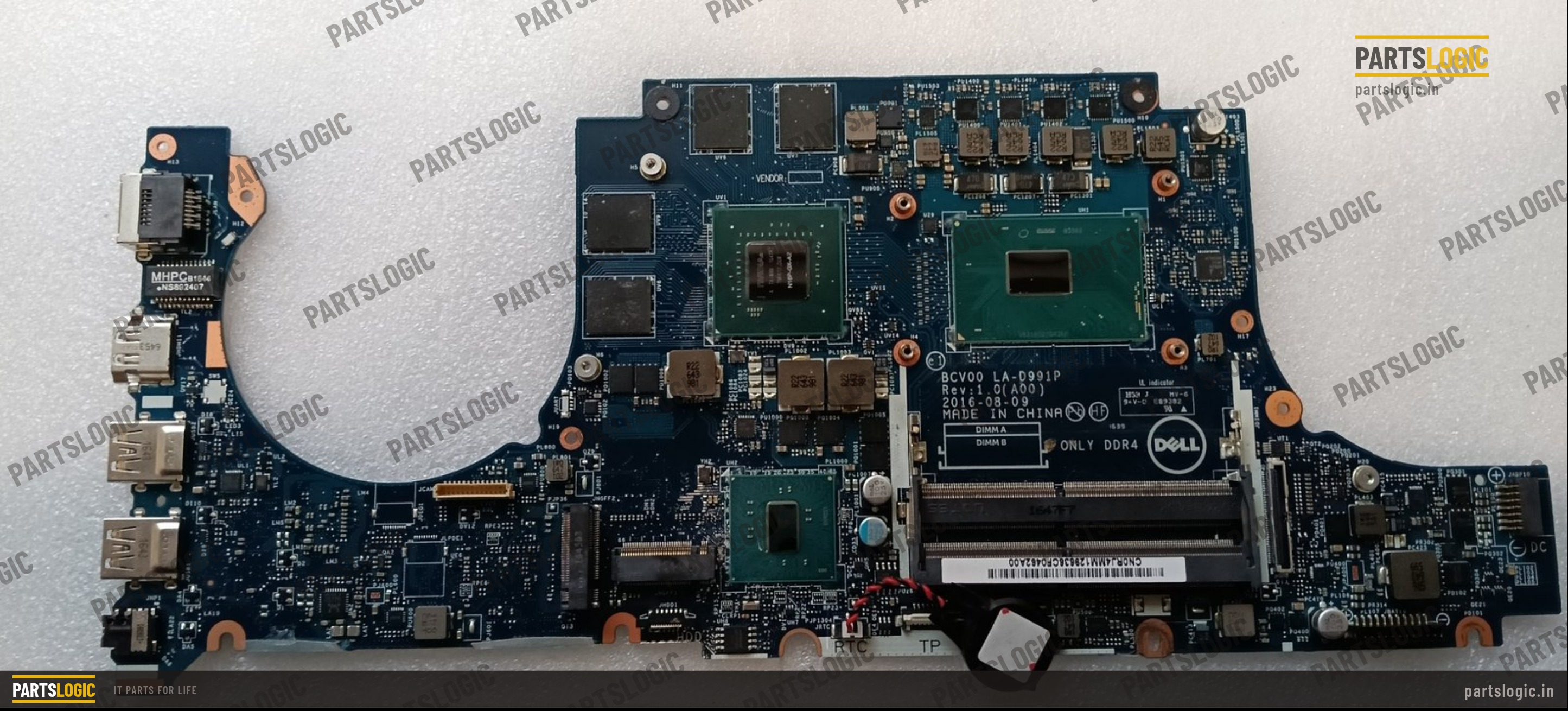 Dell Inspiron 7566 Laptop Motherboard — i5-6300HQ, Discrete Graphics